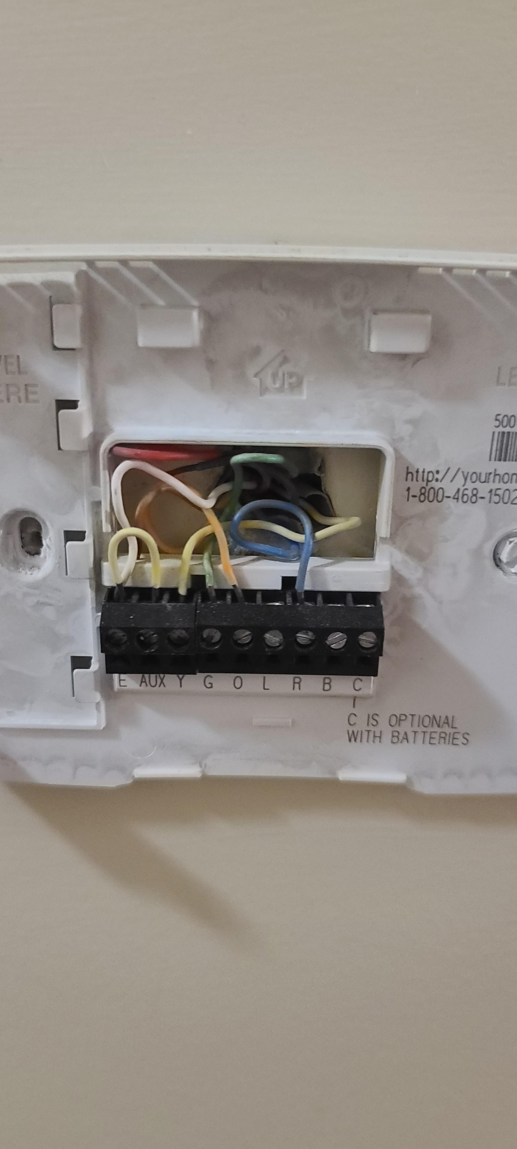 T5 wiring issues no c wire on my prior thermo. Tried black and brown