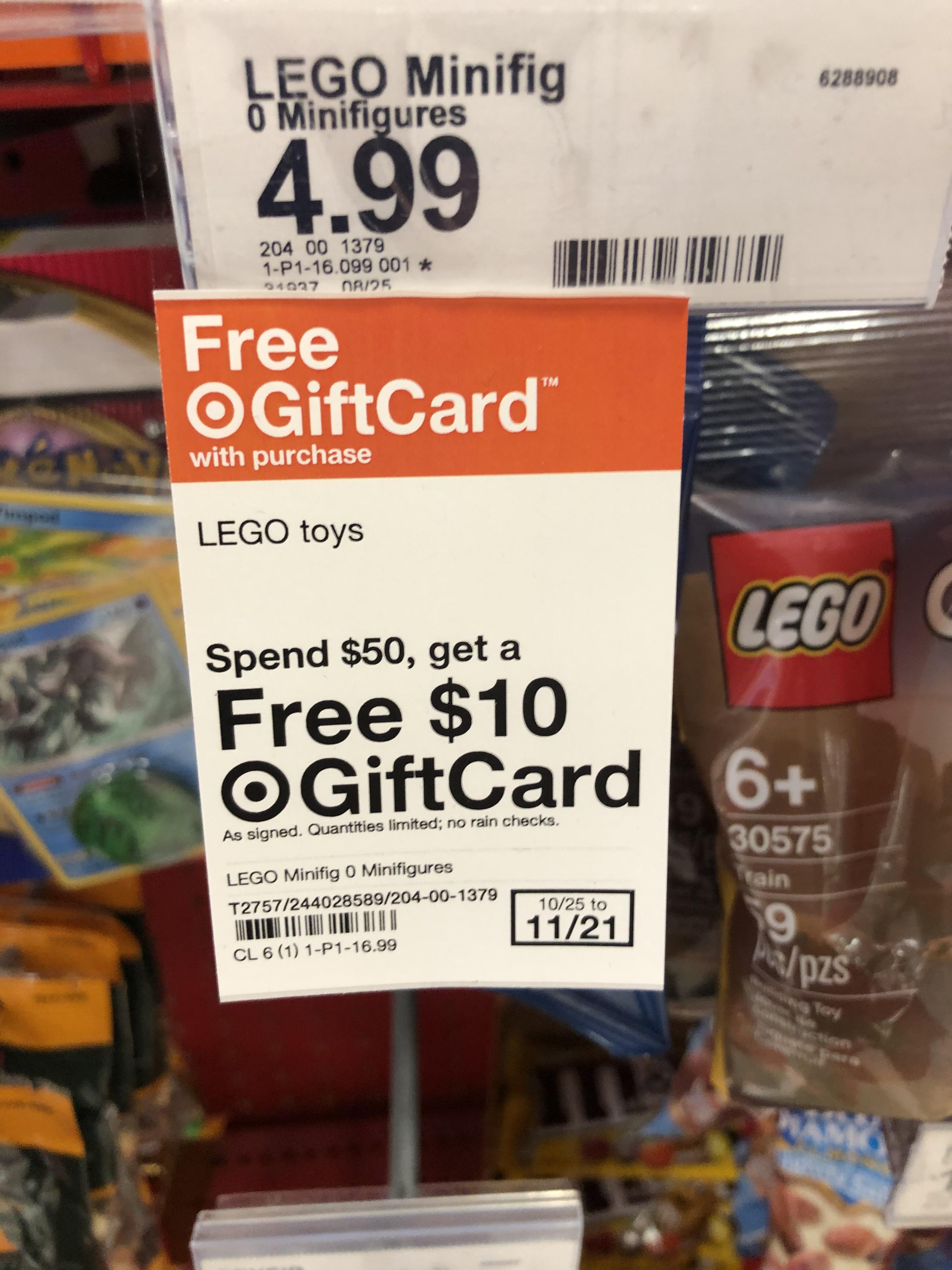 [Target US] Buy $50 of LEGO get $10 gift card | Scrolller