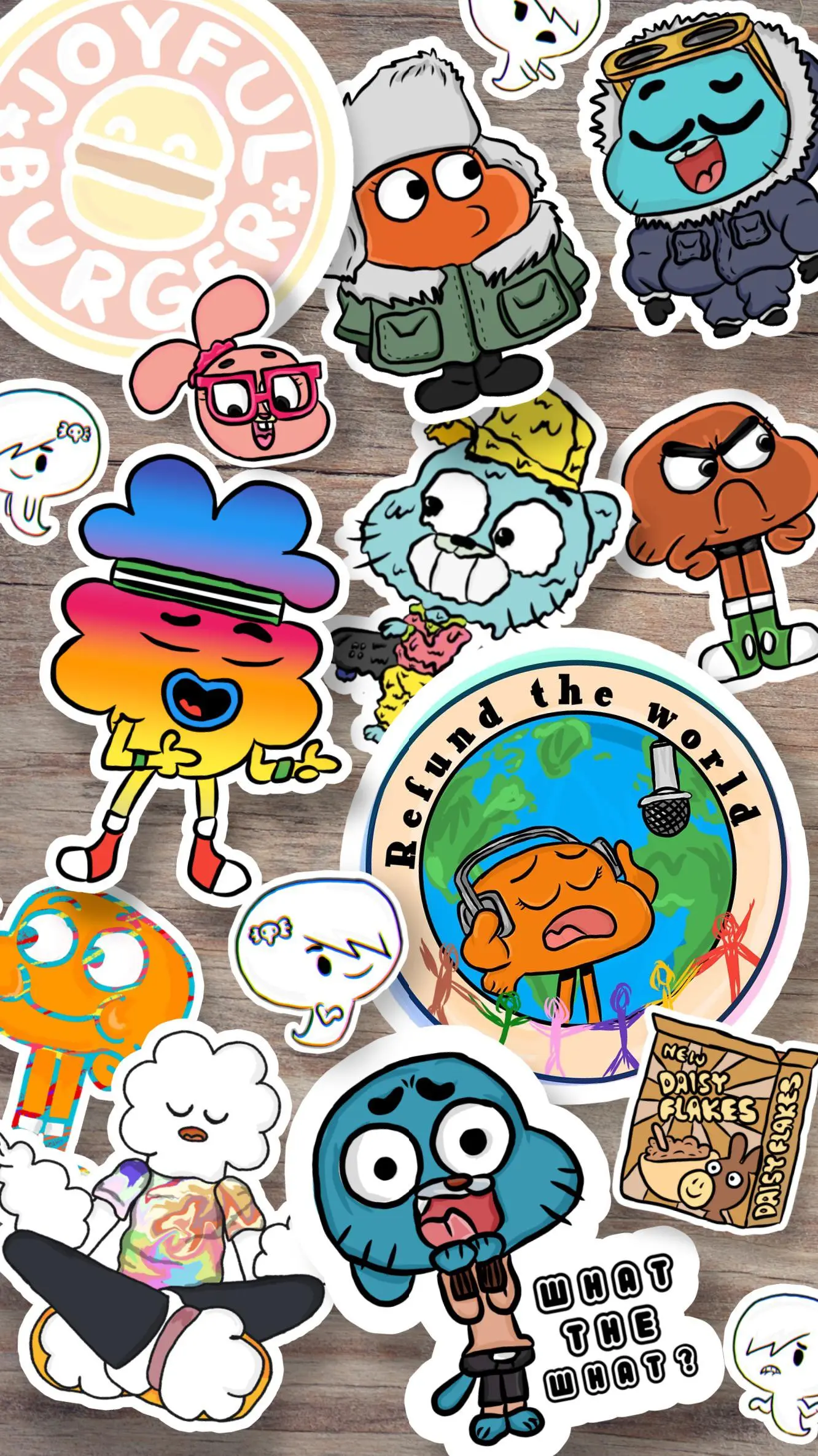The Amazing World of Gumball stickers! Where should I stick them ...