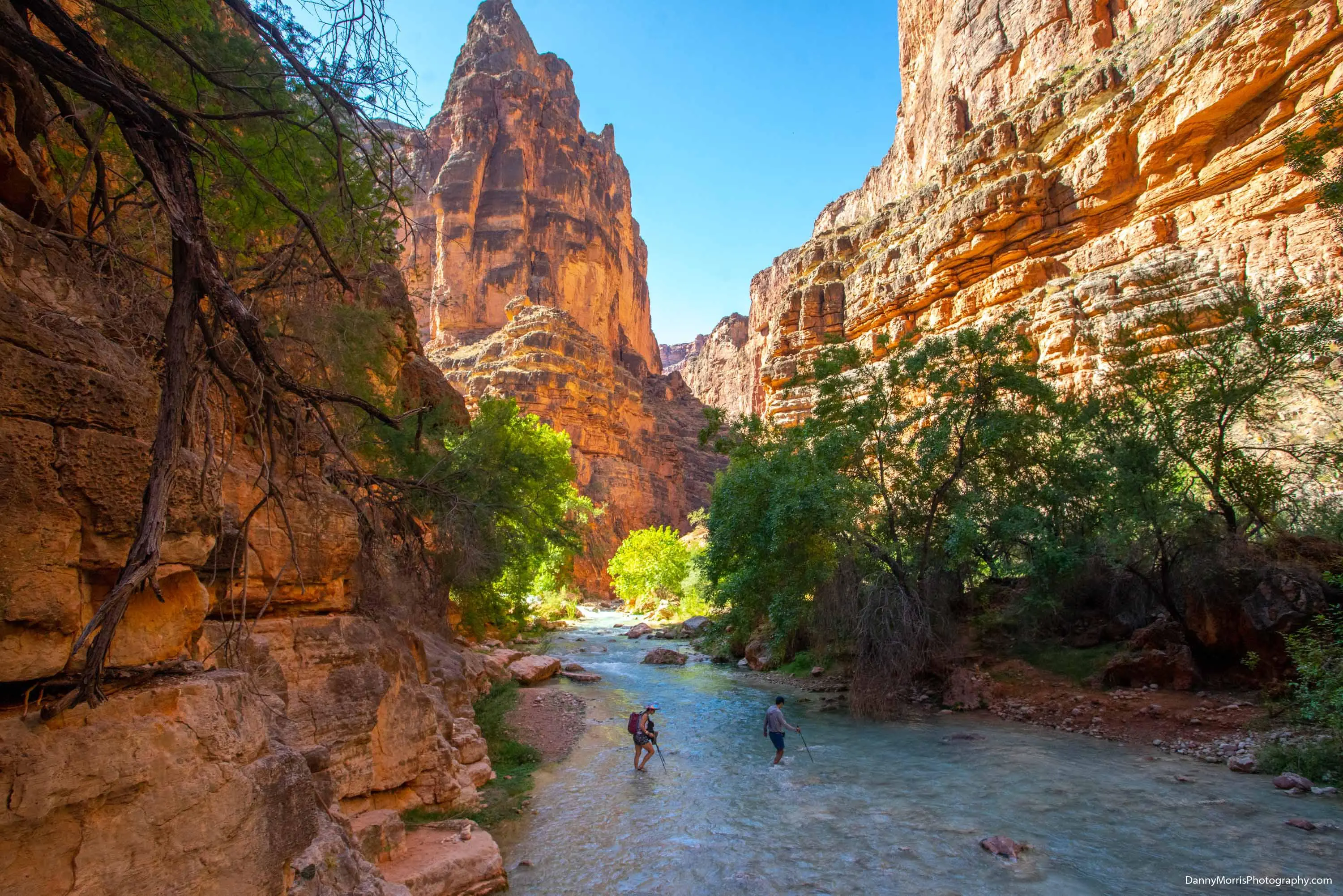 The confluence hike at Havasupai (Grand Canyon National Park), AZ ...