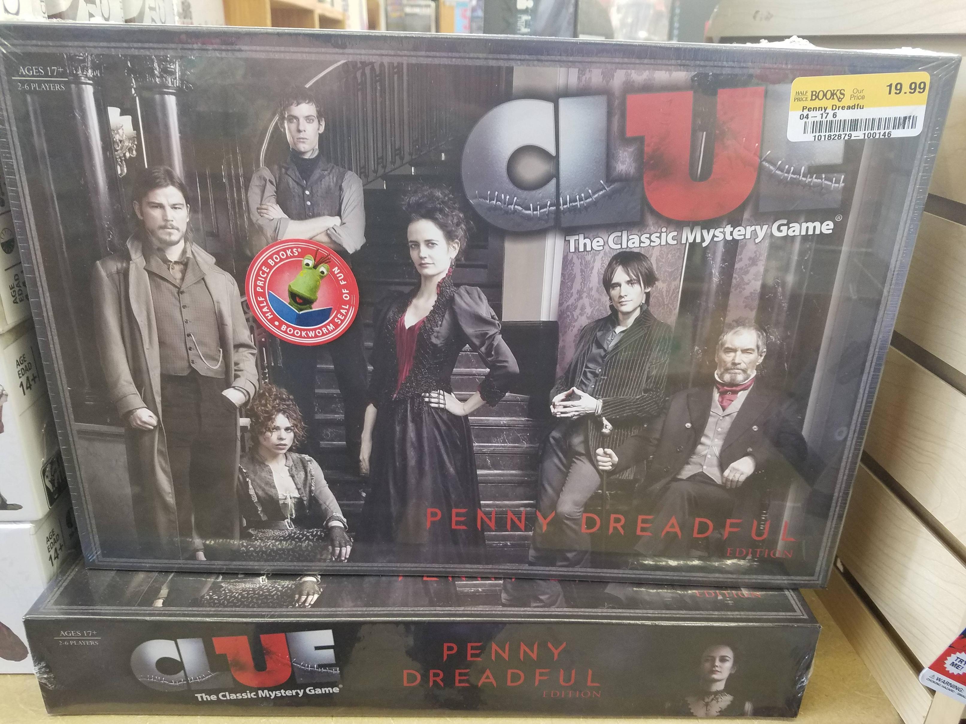 The game Clue has a Penny Dreadful edition Scrolller