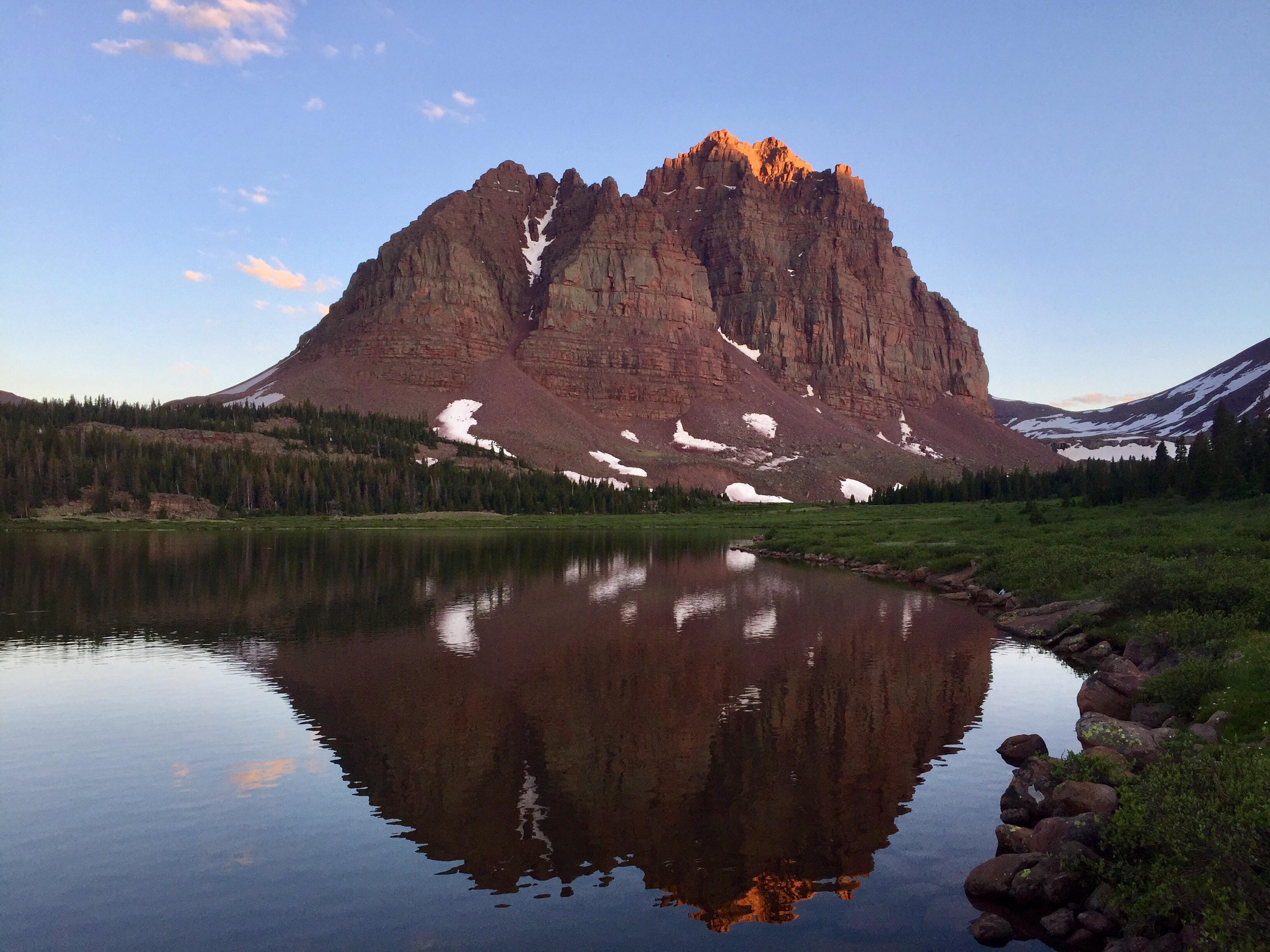 Red Castle Riverside The Red Castle casting its reflection over Red Castle Lake, Utah ...