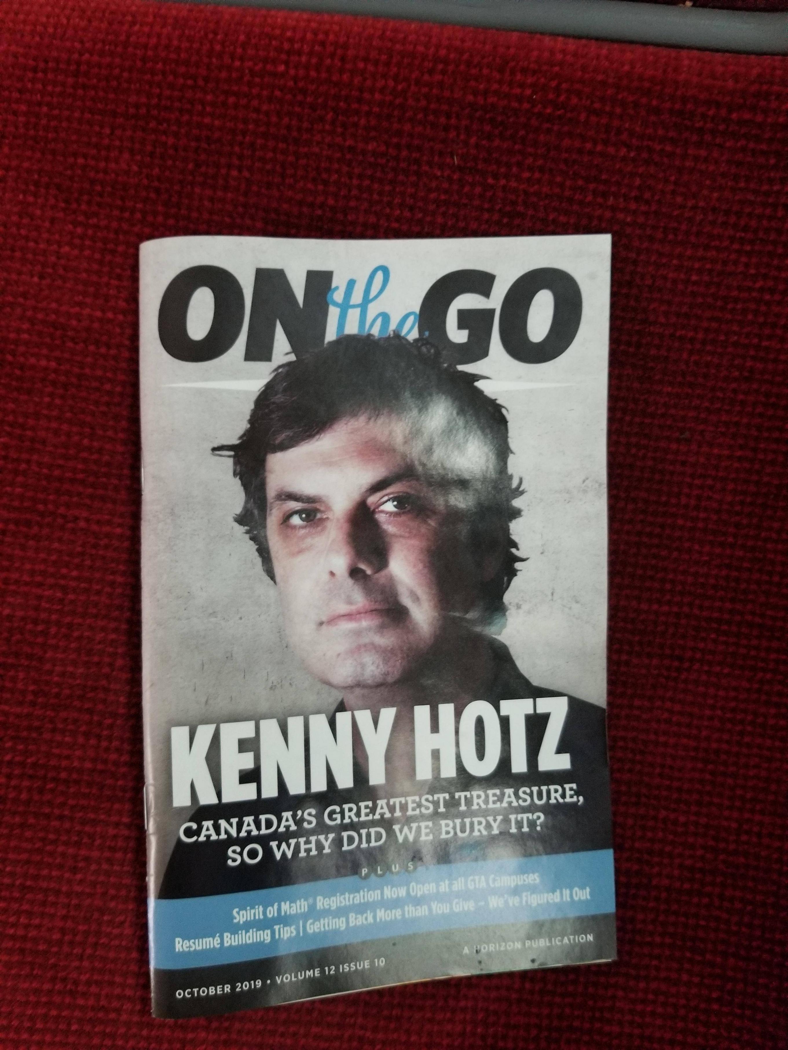 This month's commuter magazine cover | Scrolller