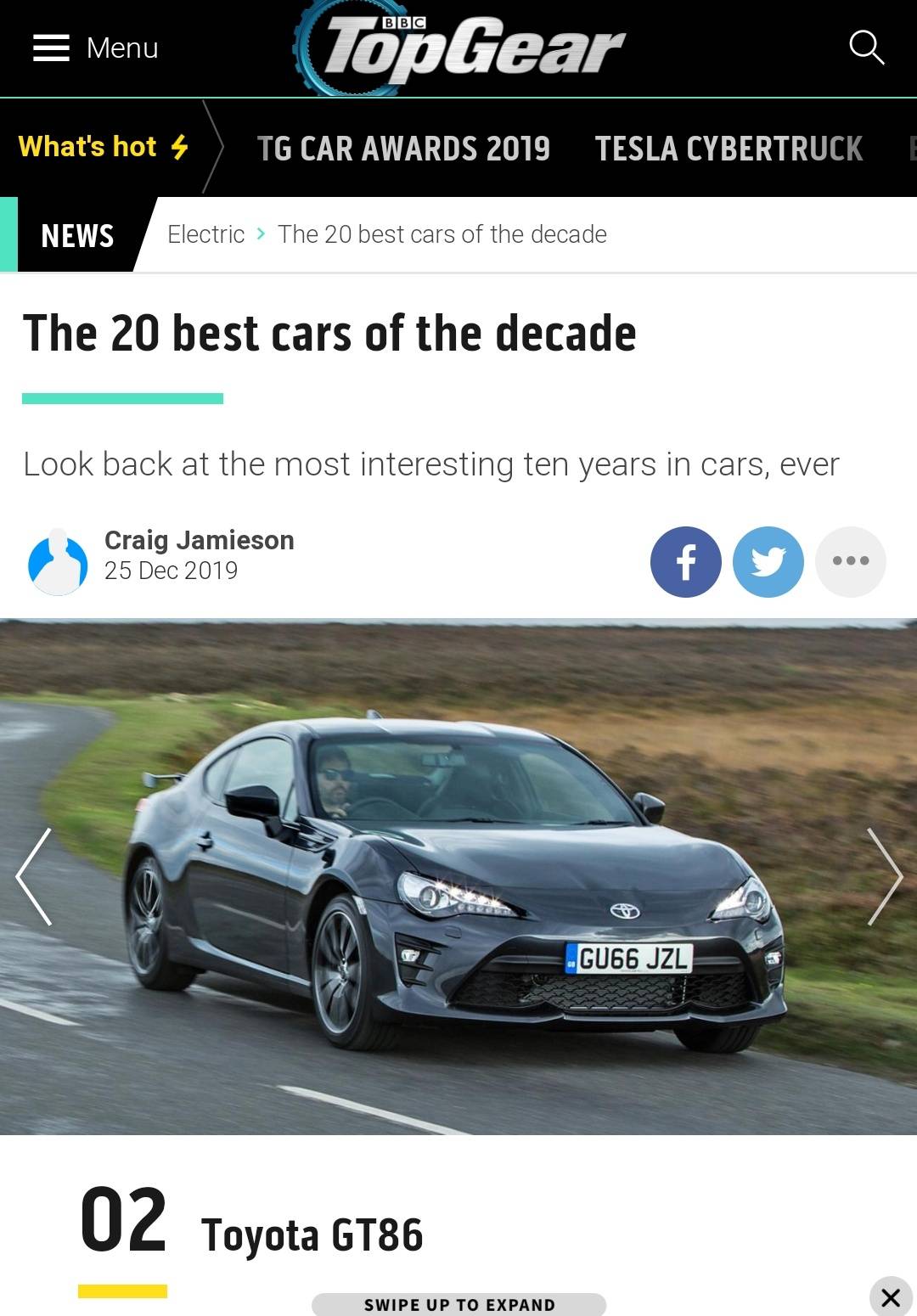 Top Gears best car of the decade, guess who got number 2!!! Scrolller