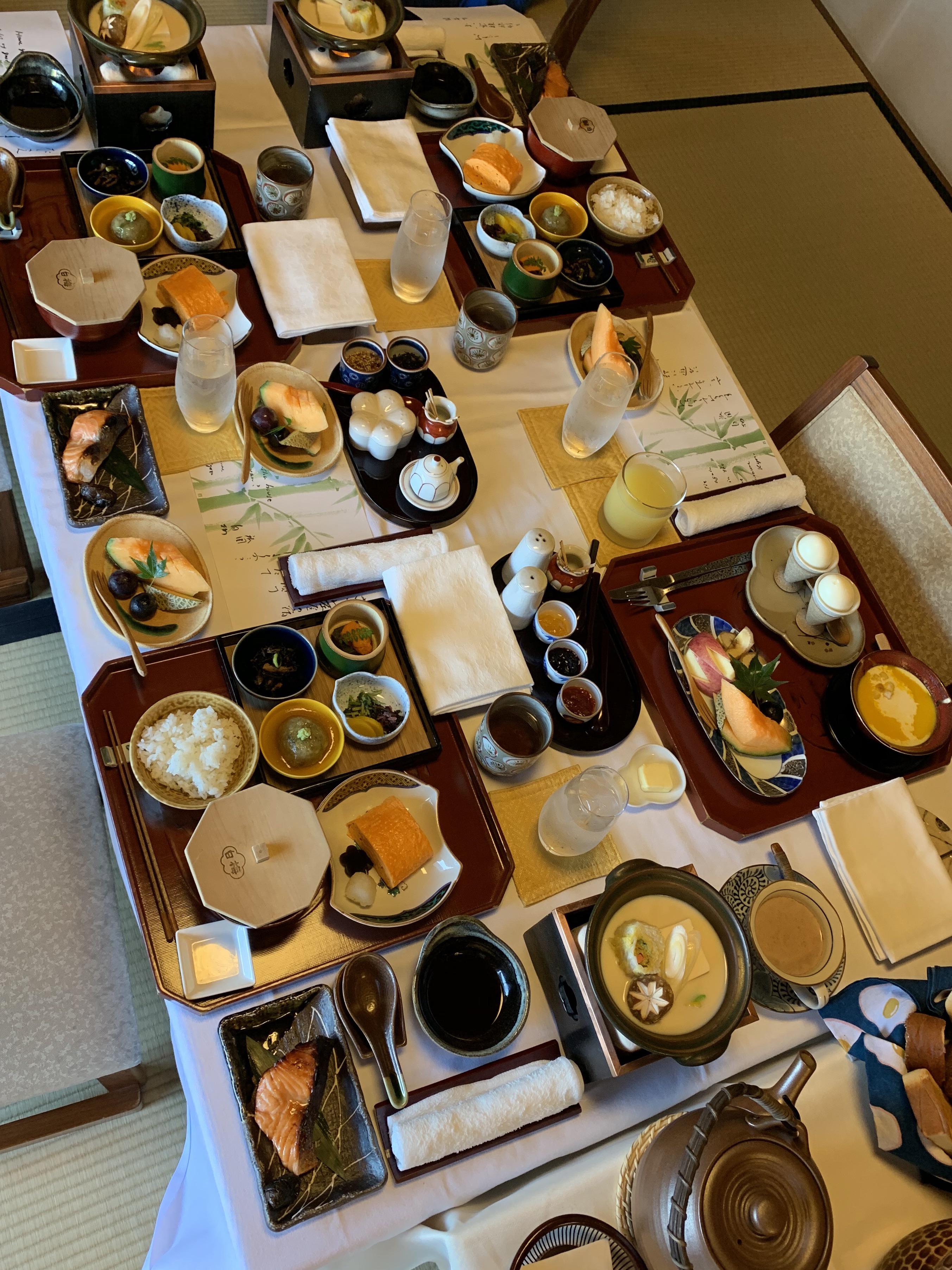 Traditional breakfast in Kyoto, Japan Scrolller
