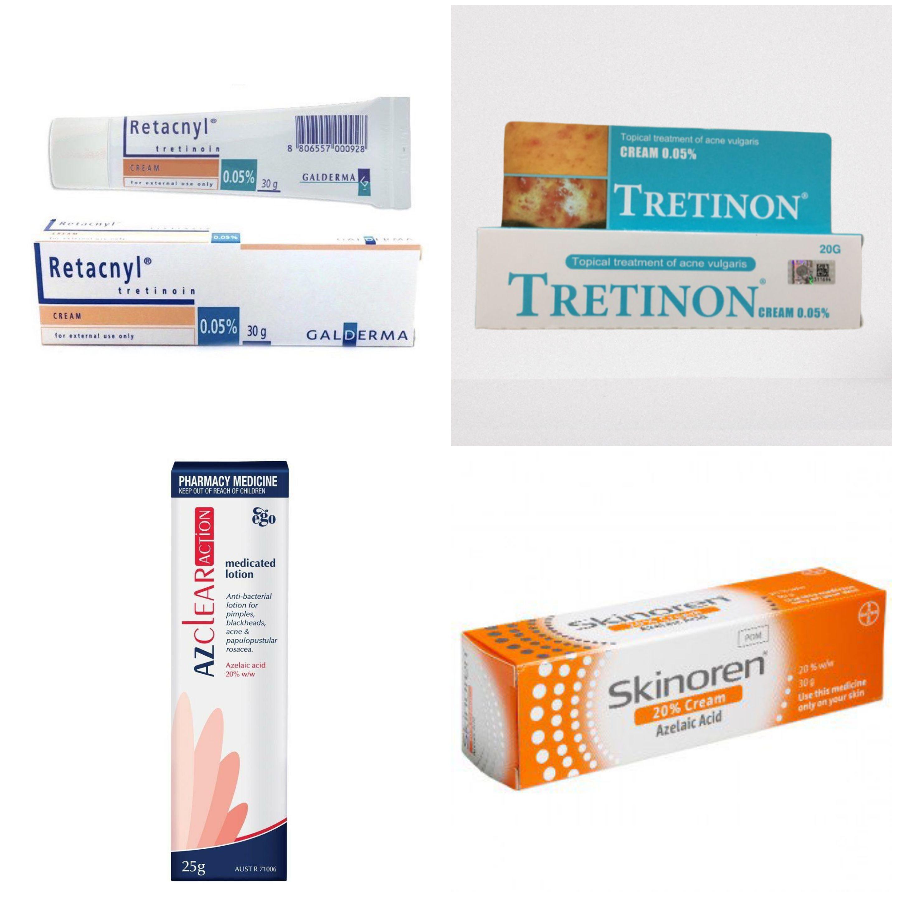Tretinoin 0.025 / 0.05 & Azelaic Acid 20 Available Without