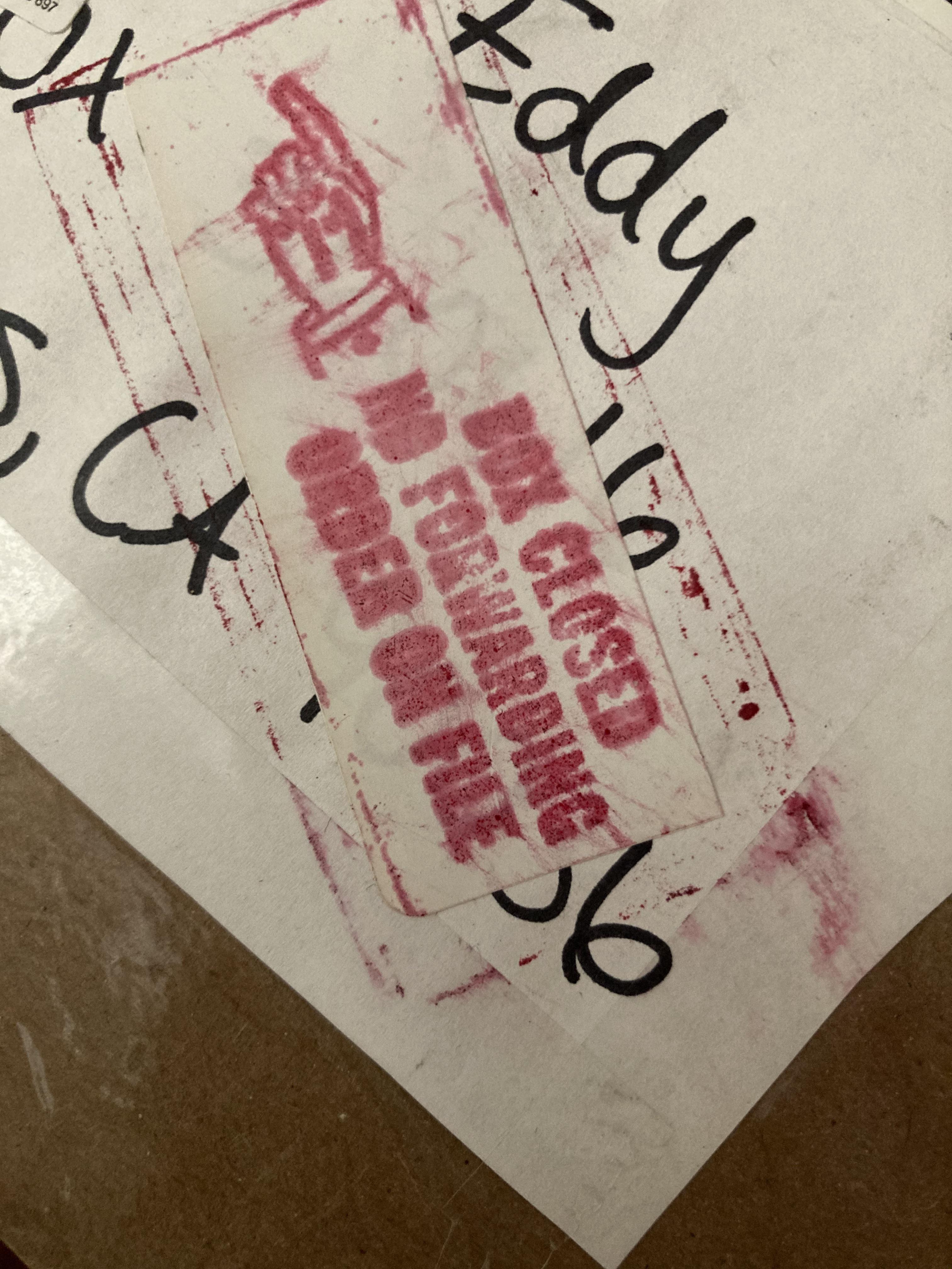Tried sending a package to the boys and it got returned with this box ...