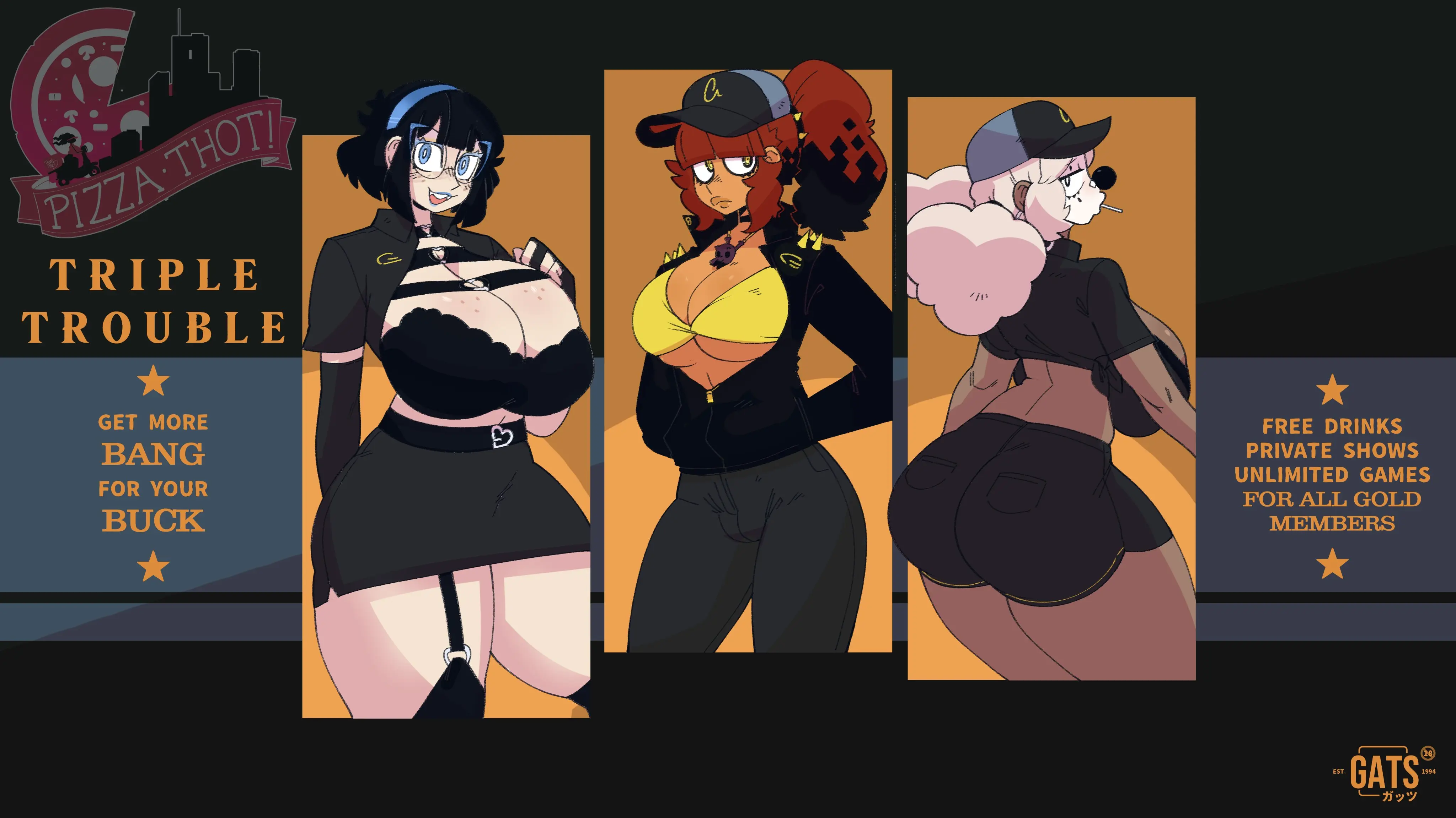 "Triple Trouble" (Gats) [Jasmine, Pepper, Honey]