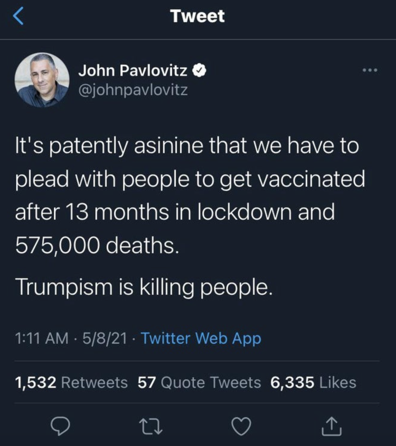 Trump still living rent free in their heads, even in May | Scrolller