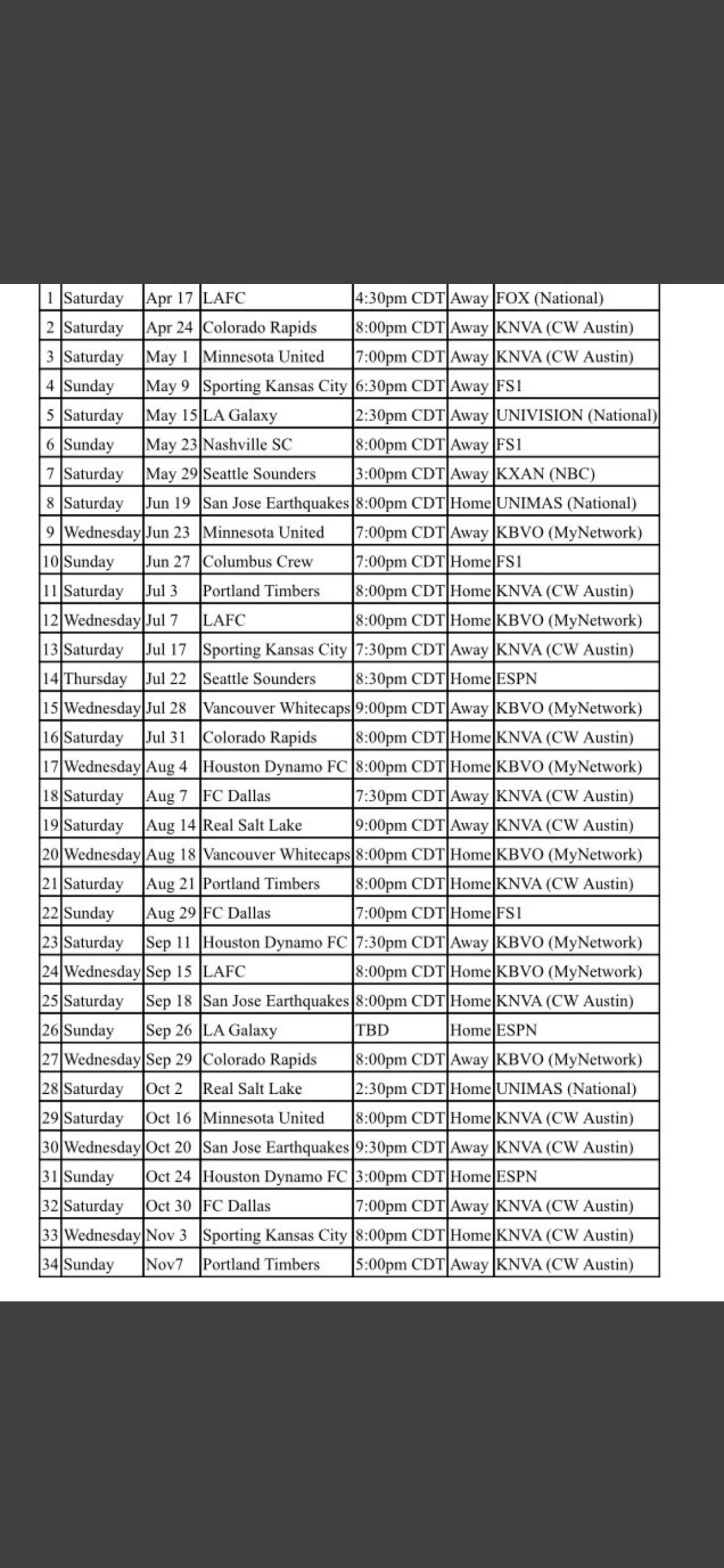 TV Schedule Scrolller
