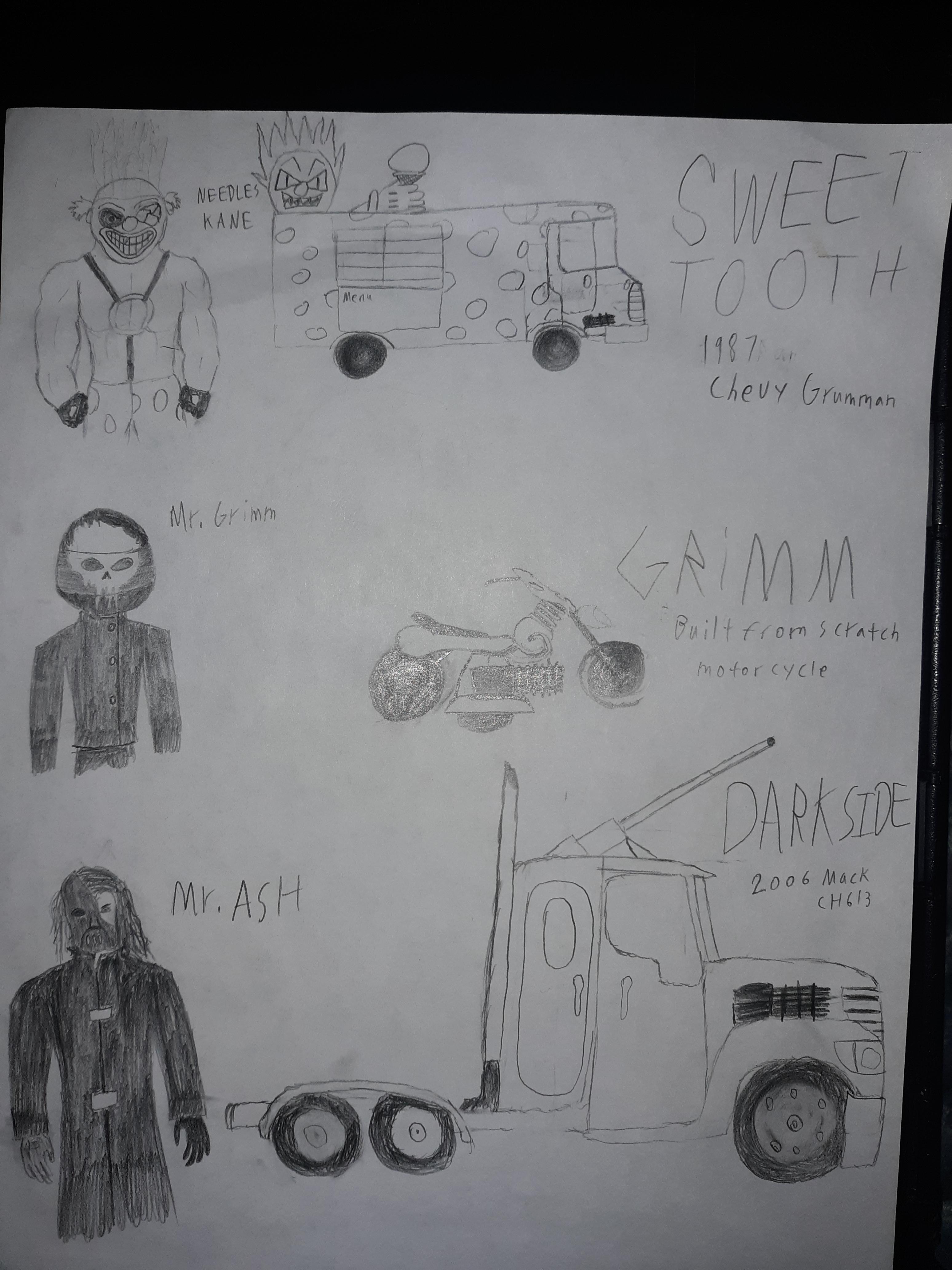 Twisted Metal character designs Part 1 Scrolller