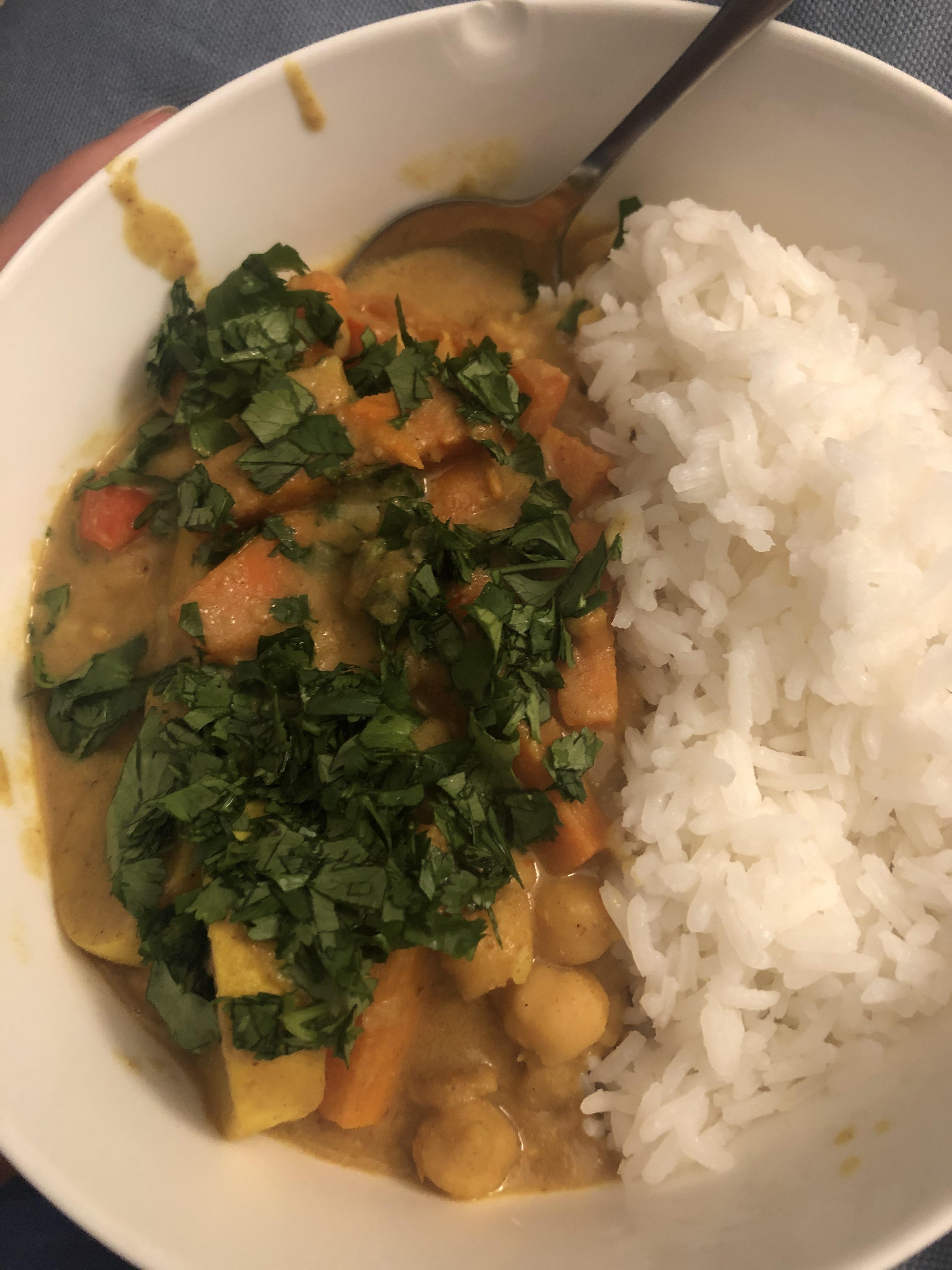 Vegan peanut butter chickpea curry Scrolller