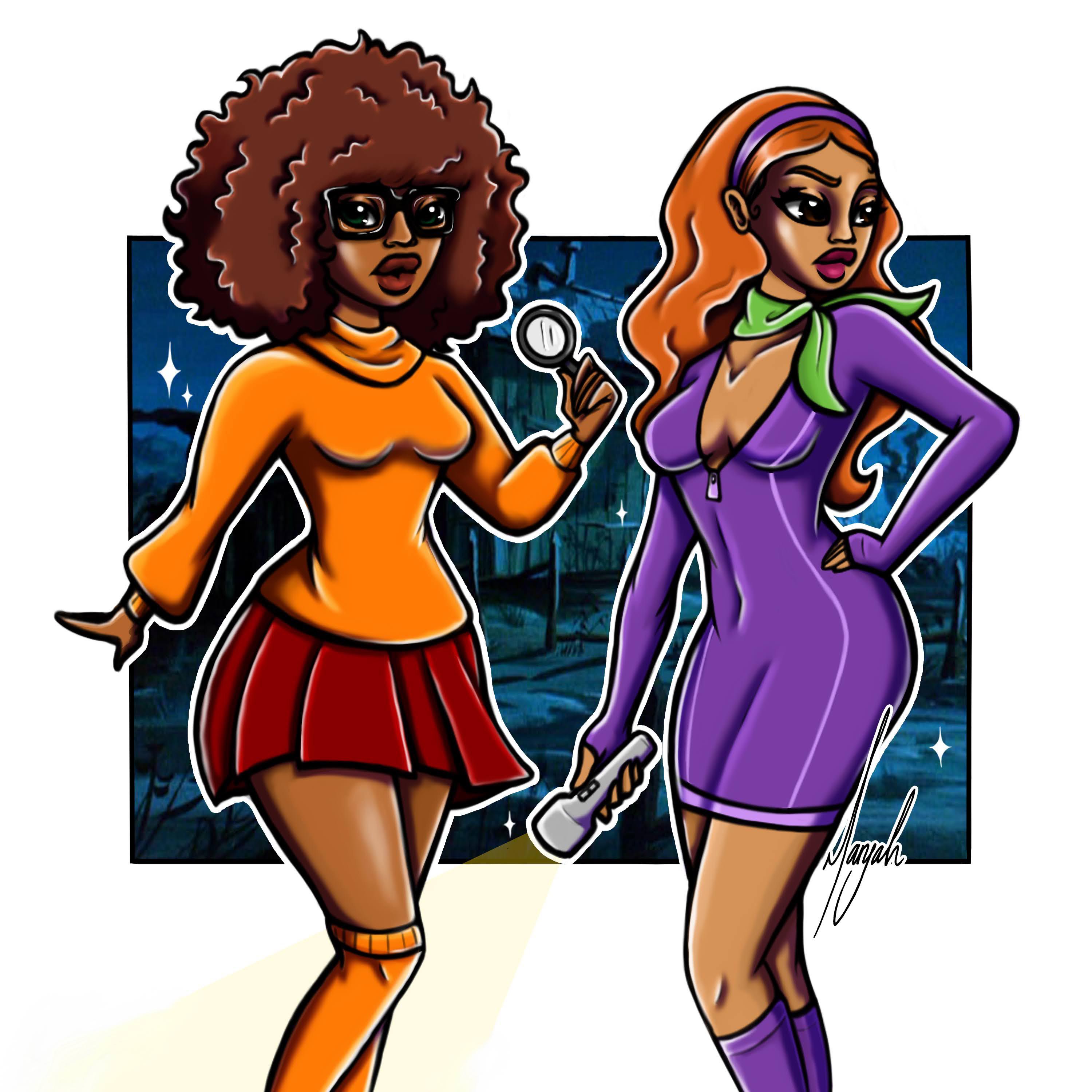 Velma And Daphne Fanart 💜 Scrolller