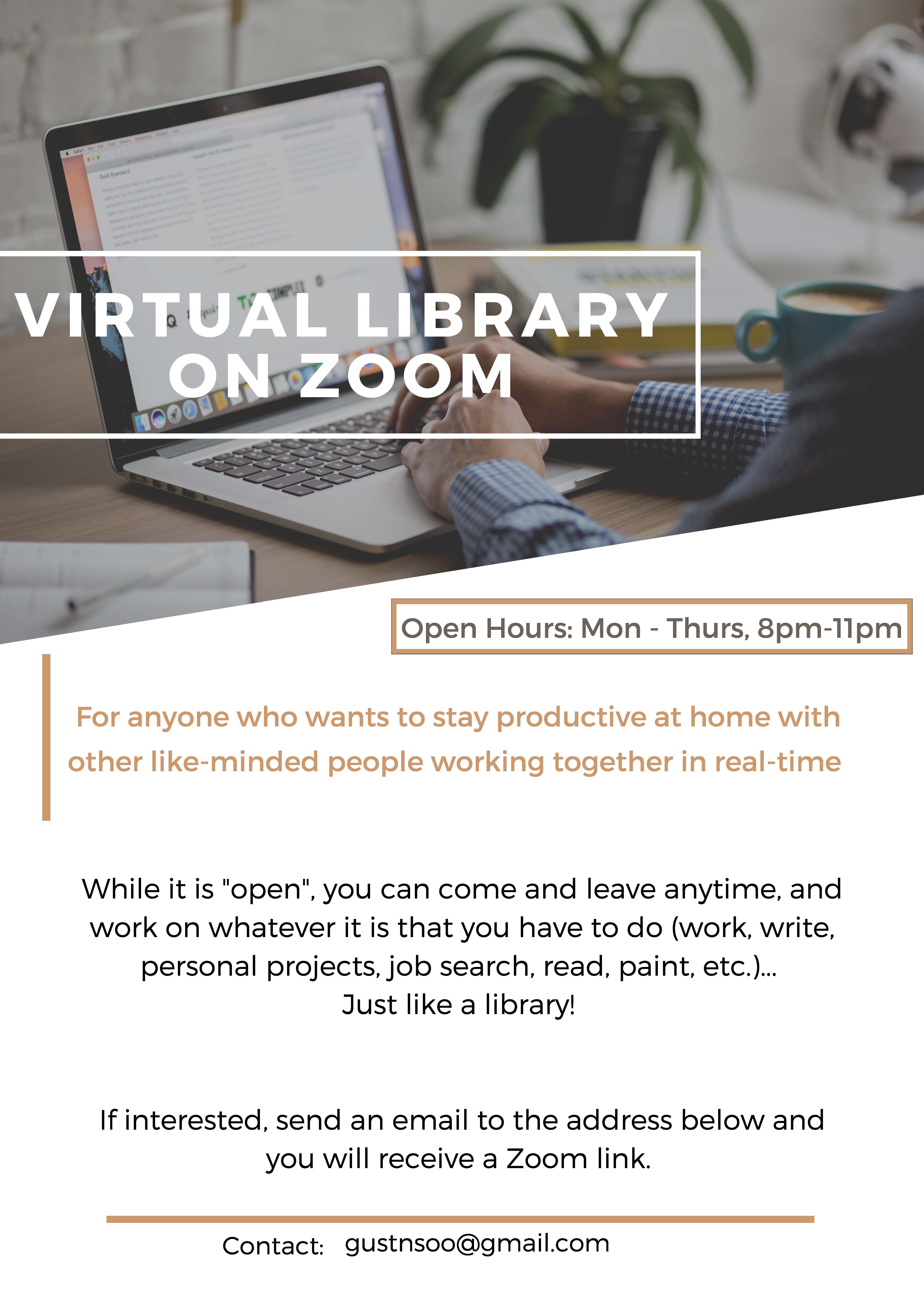 Virtual Library / Zoom Study Group! Scrolller