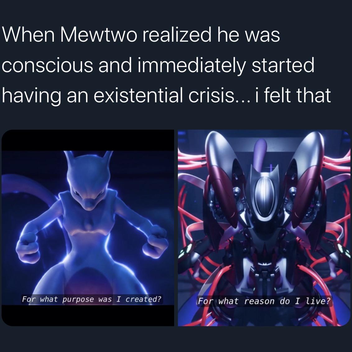 Was watching Mewtwo Strikes Back with my kid and making this meme was ...