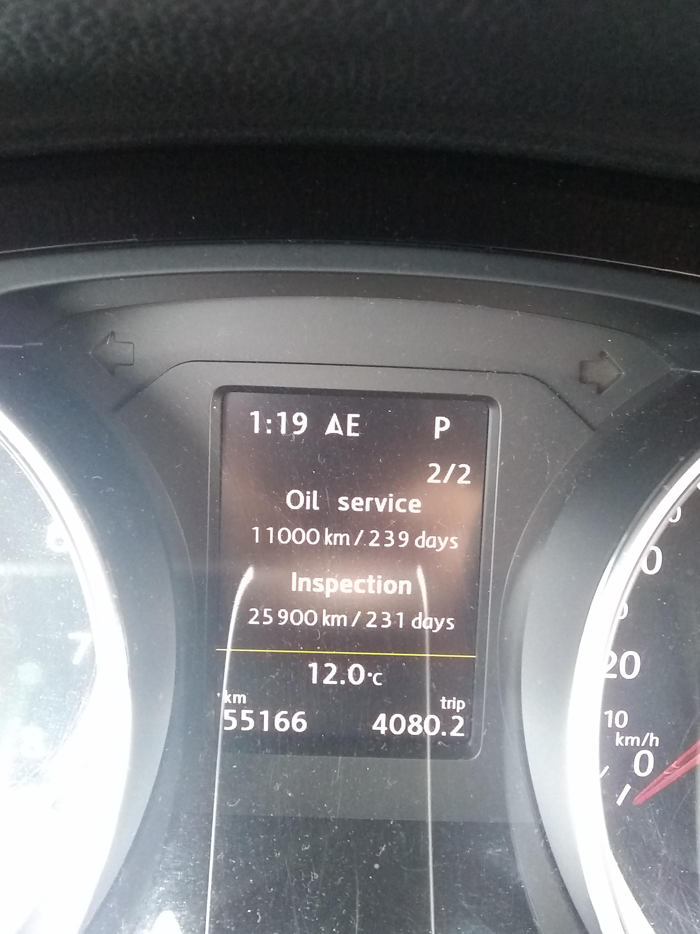 What does this warning mean? Do I need oil service and inspection? I