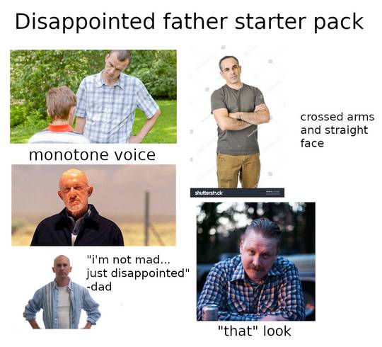 a dissapointed father