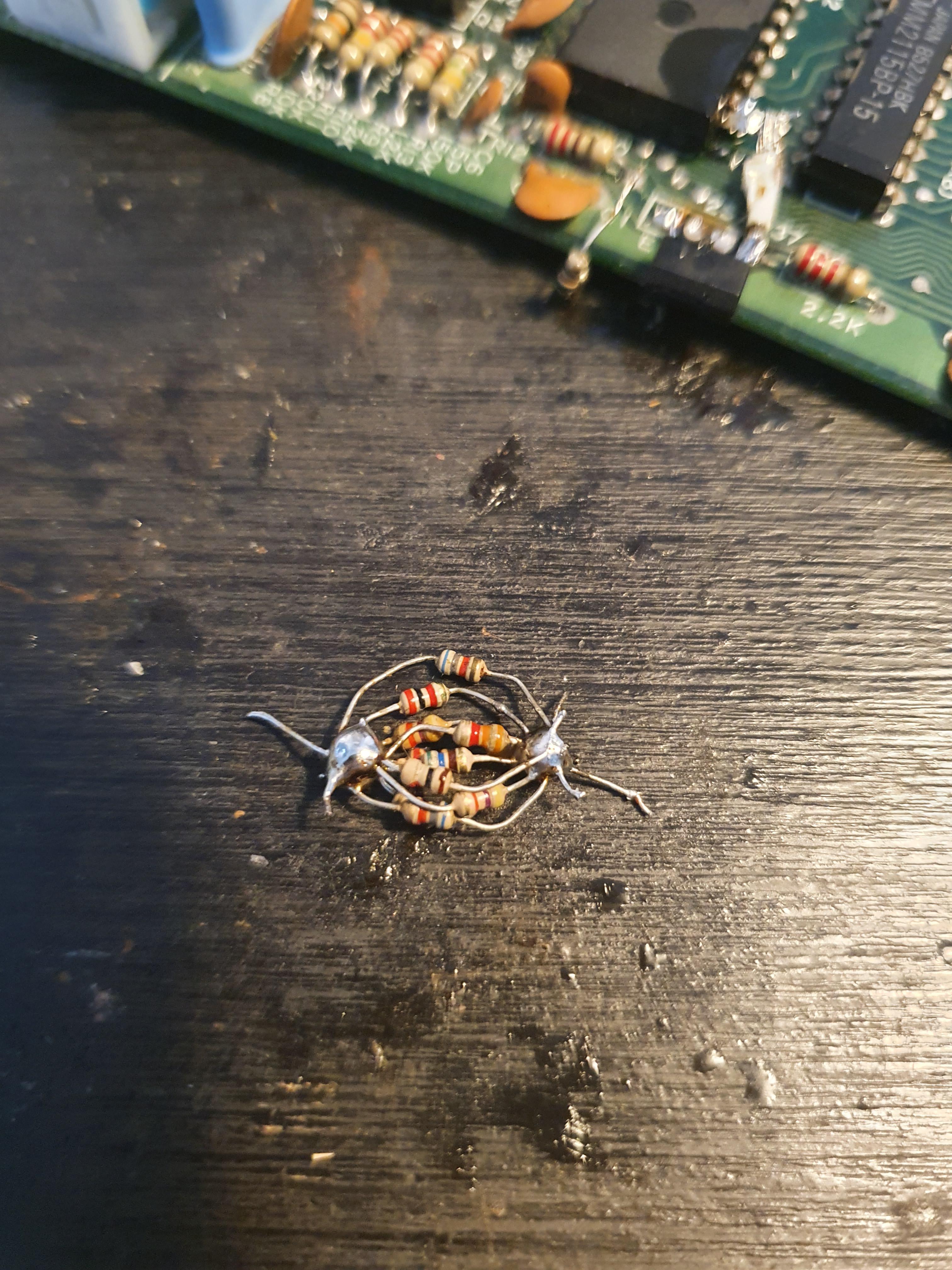 When you don't have a 100 Ohm resistor but you want your project being