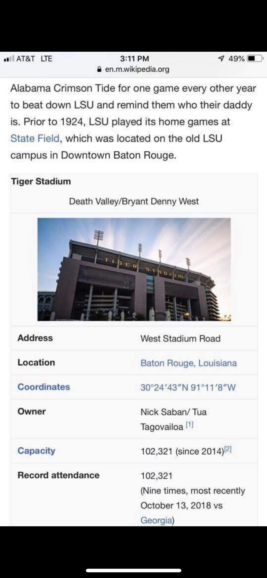 Who owns tiger stadium? | Scrolller