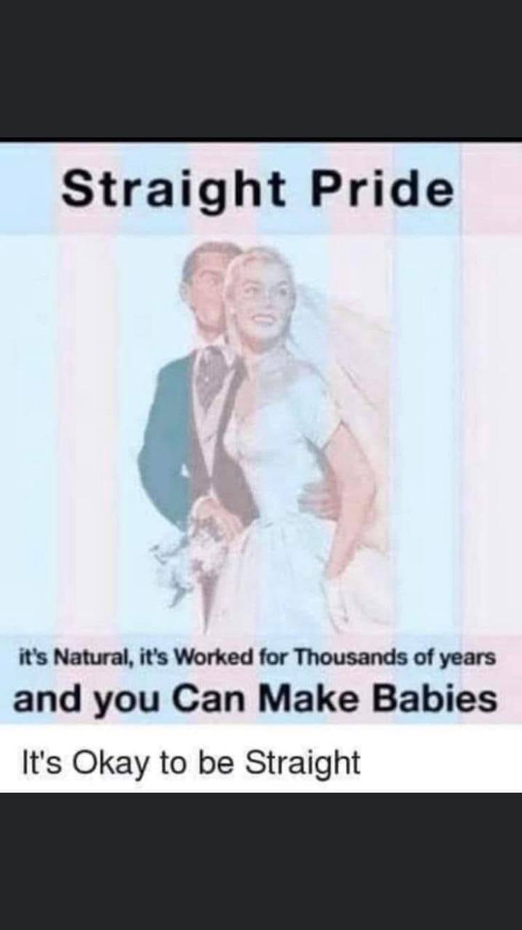 Why isnt there straight pride scrolller