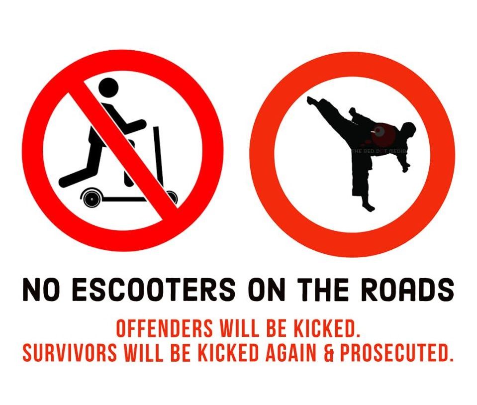 Will This Sign Be More Effective in Deterring PMD Riders? | Scrolller