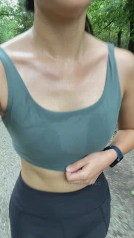 Hope you enjoy slo mo public titty flashes [gif] | Scrolller
