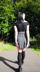 Flashing My Cute Goth Butt in the Park | Scrolller