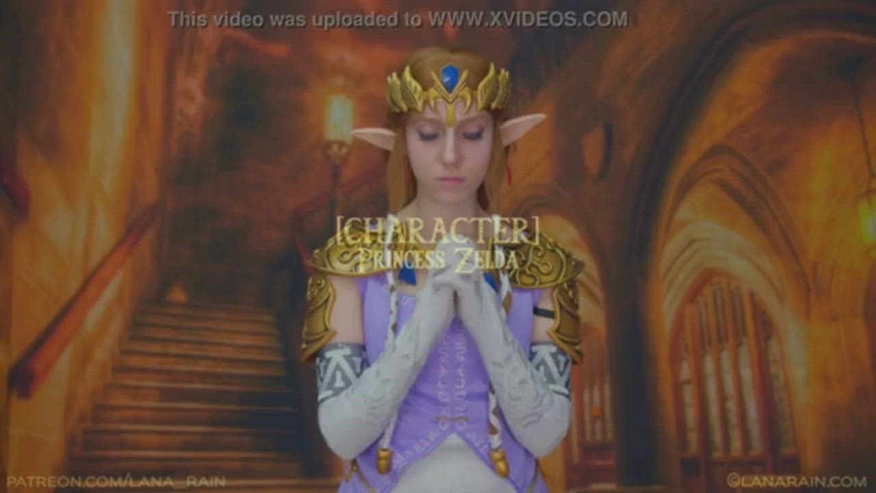 Zelda Cosplayer Sucks And Rides Big Dildo Scrolller 5327