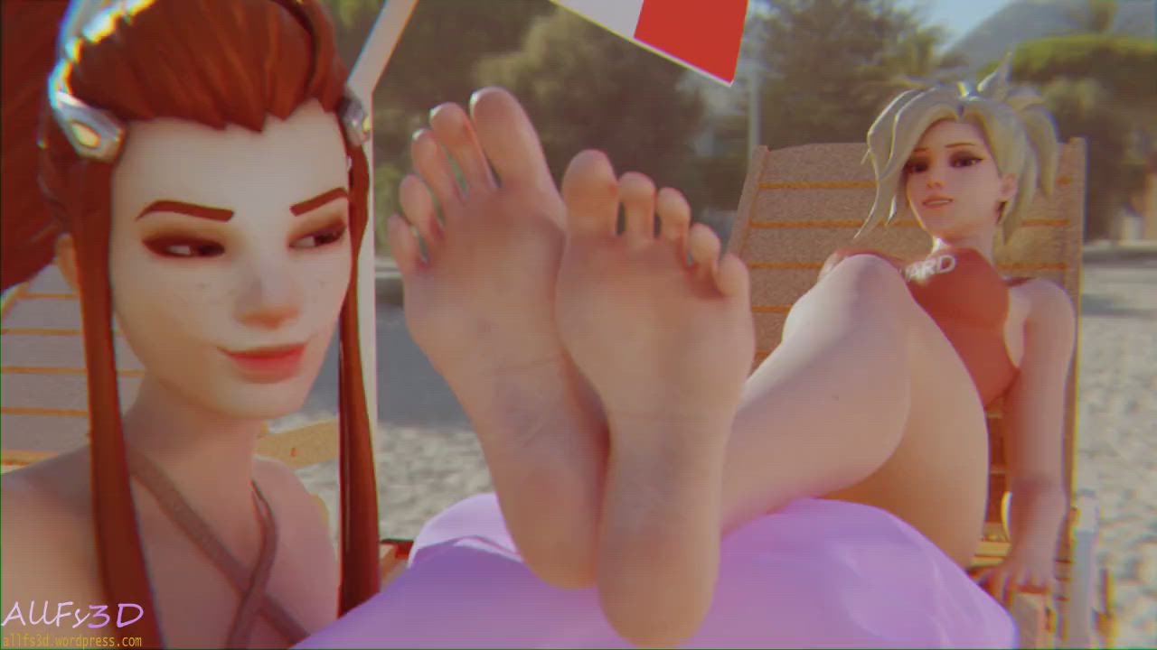 Brigitte loves Mercy Feet (AllFs3D) [Overwatch] | Scrolller