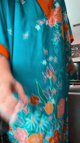 I love this vintage robe but I love being naked more! Think my