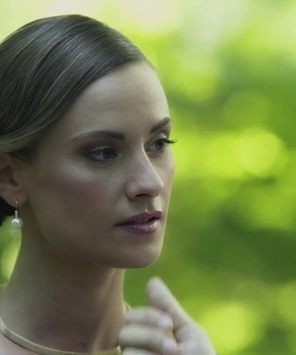 Claire Castel Disrobing in the Woods Scrolller