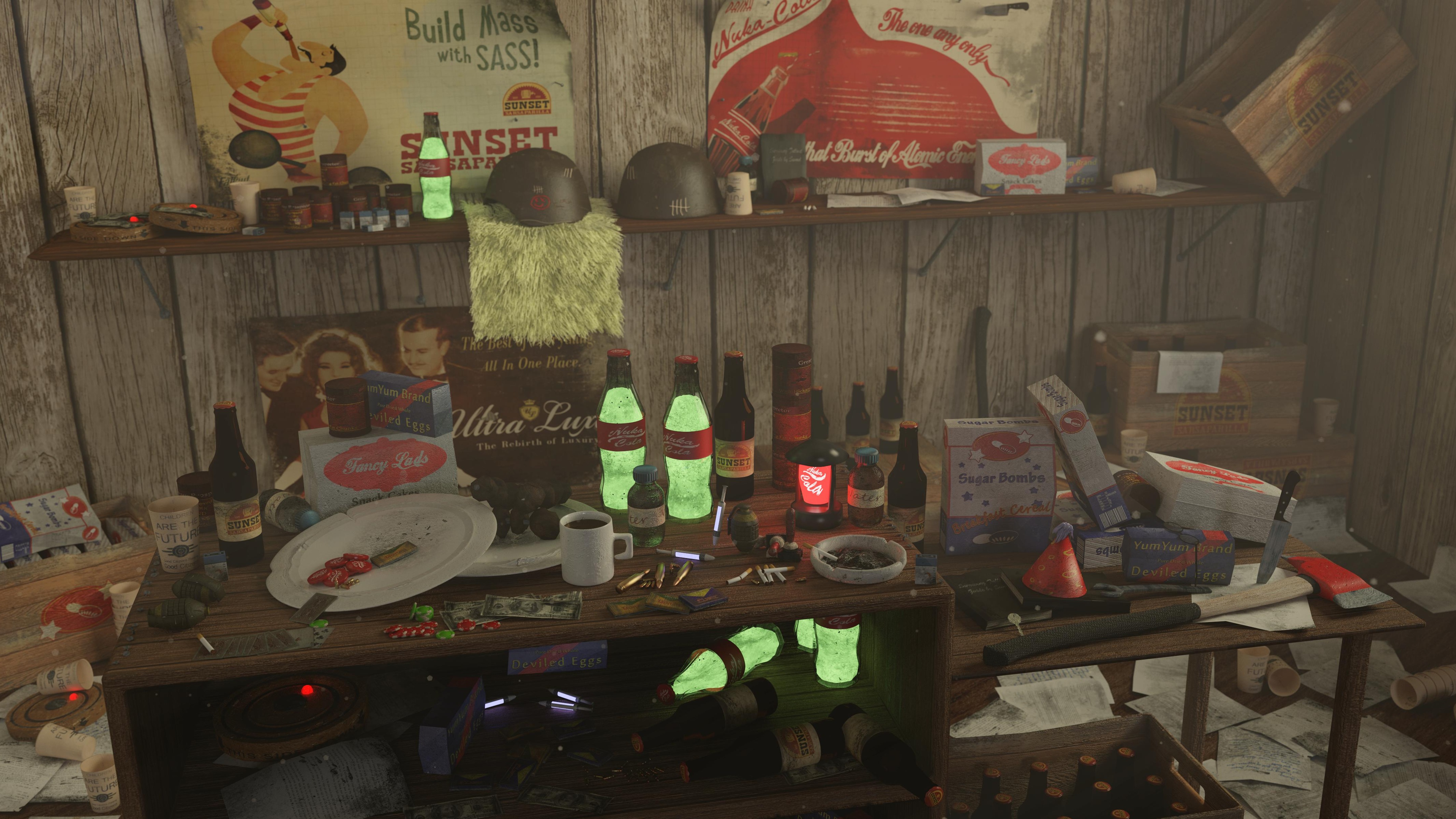 A Fallout themed render image I've recently created in Blender (x-post ...