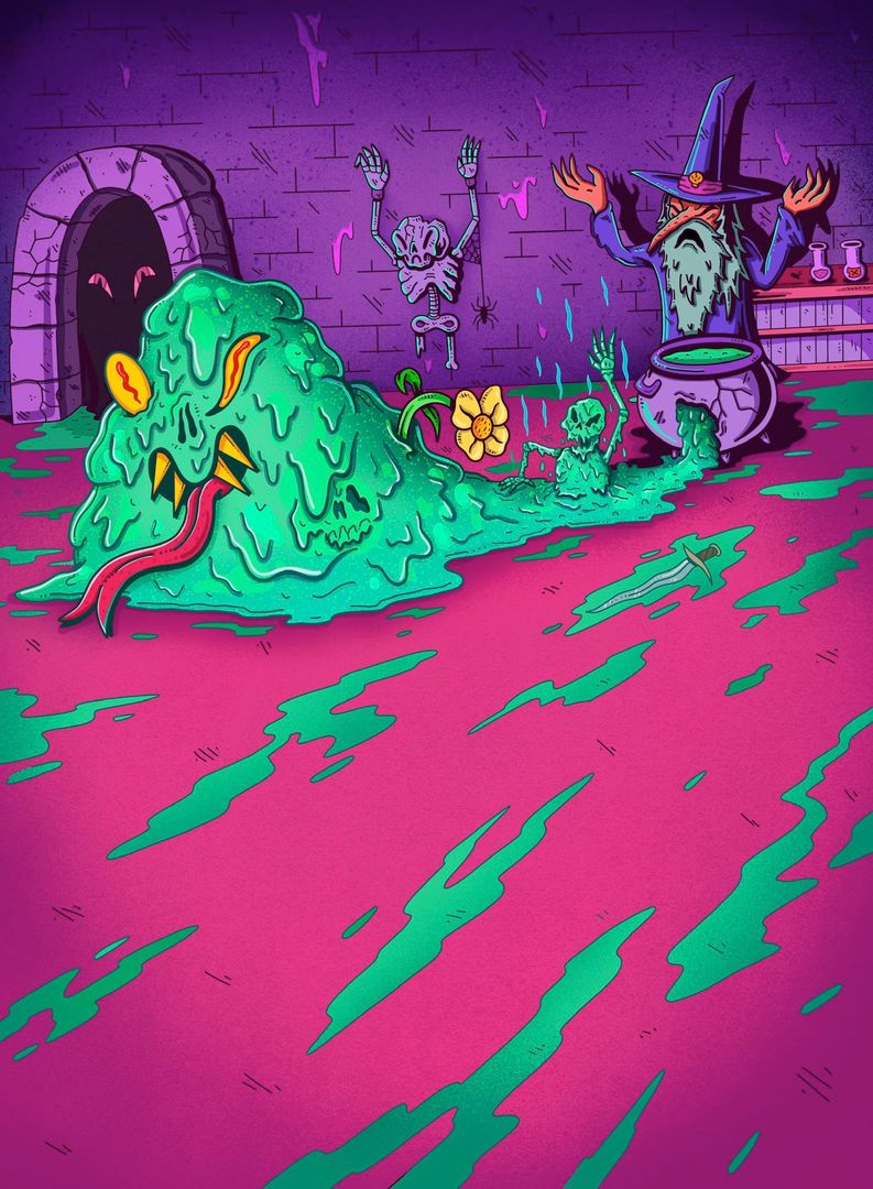 Acidic Slime by Wizard of Barge [1504x2048] | Scrolller