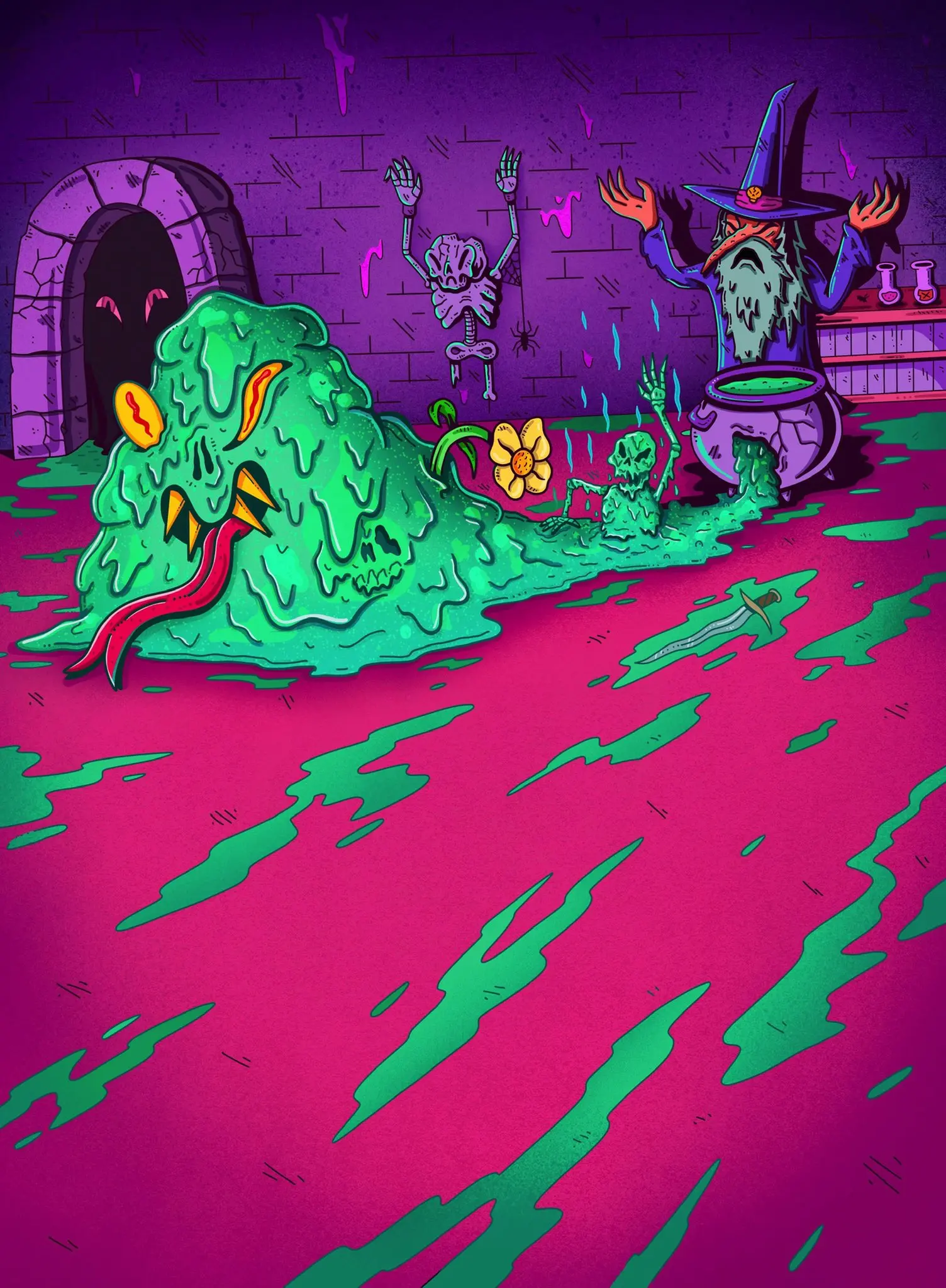 Acidic Slime by Wizard of Barge [1504x2048] | Scrolller