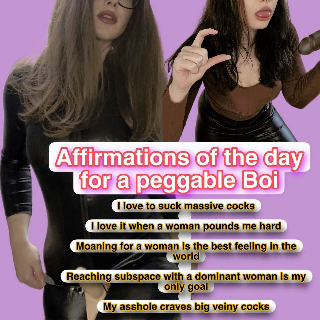 Affirmations for a peggable boi | Scrolller