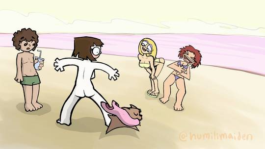 An Enf beach scene drawn by me | Scrolller