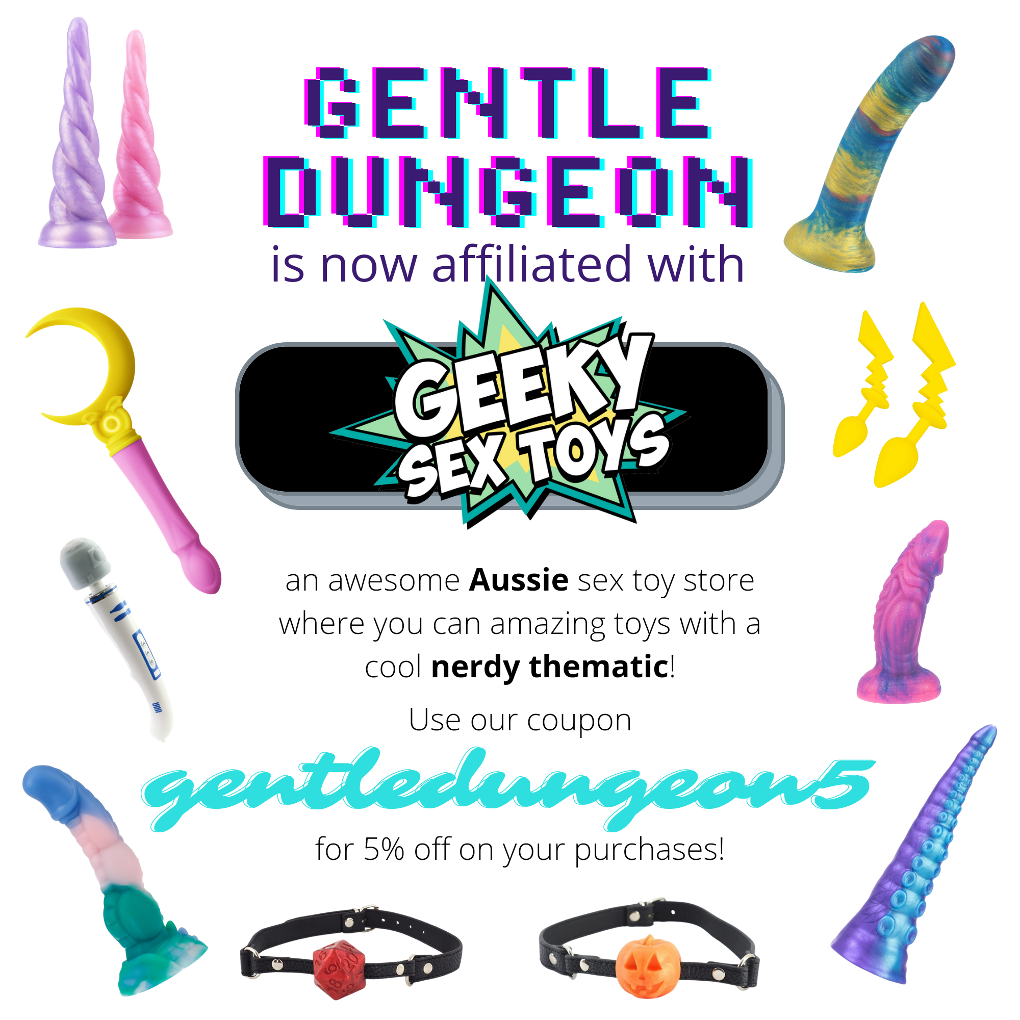 Gd Is Now Affiliated With Geeky Sex Toys And All Of You Get A 5 Off Coupon For Your Nerdy 4382