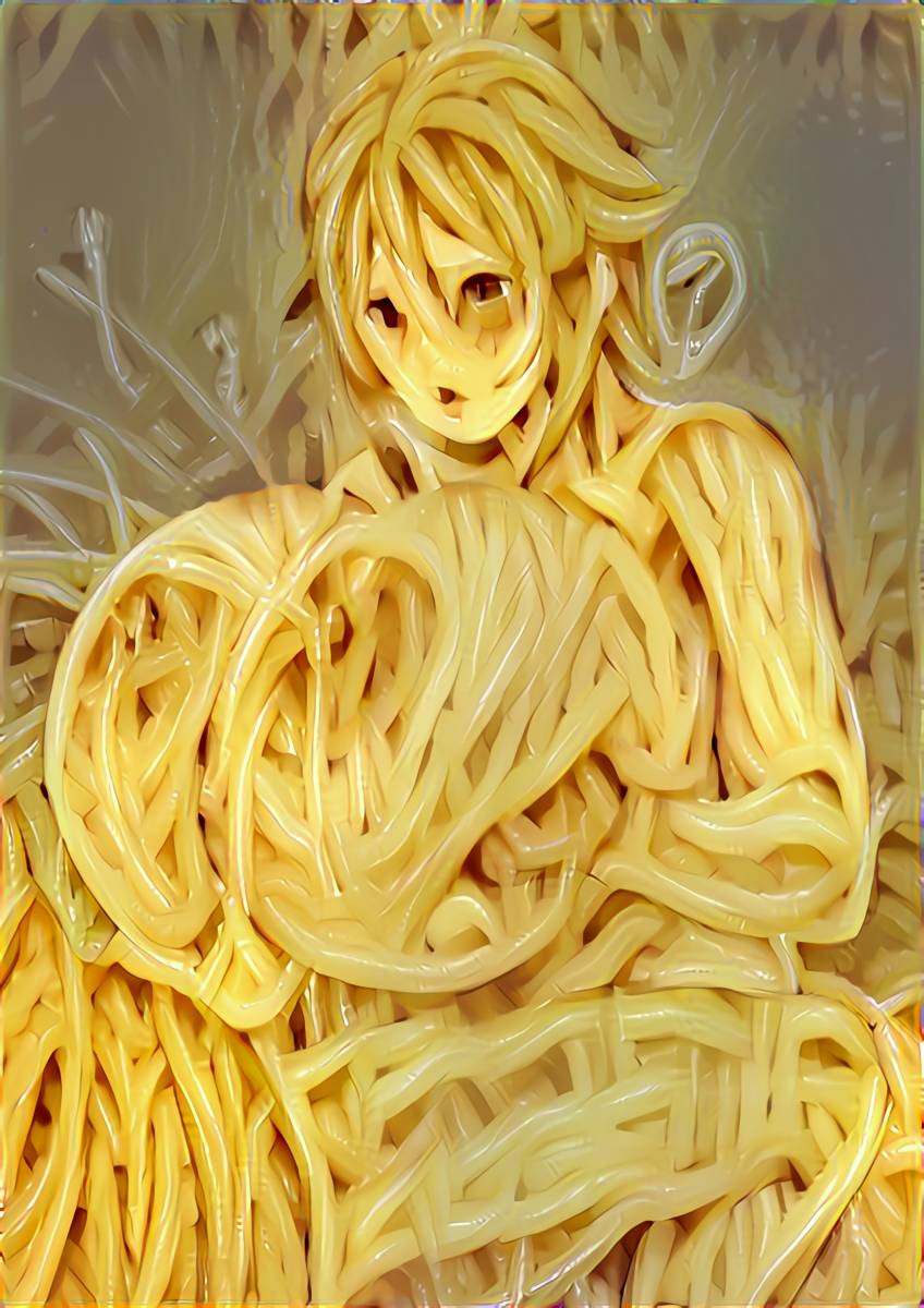 Anime spaghetti girls | Noodle art, Pasta art, Anime funny