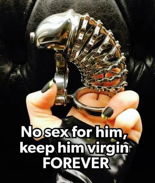 I want to be a pussy free chastity bitch