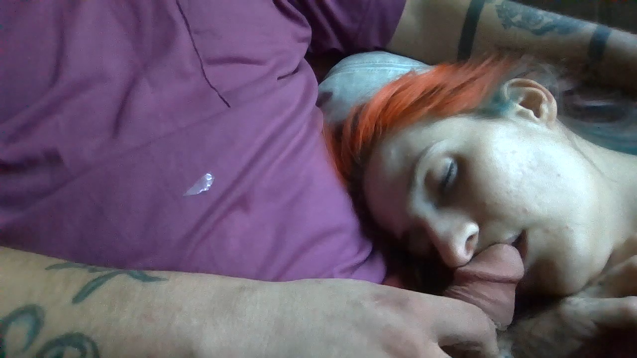 alyssa sleeping dick into mouth
