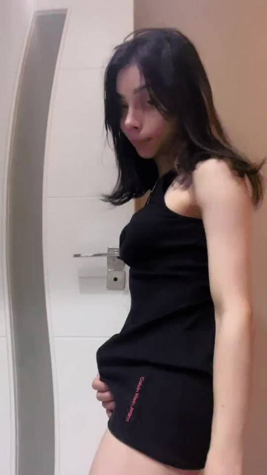 Its hard wearing mini dresses cuz she always ends up with a boner ...