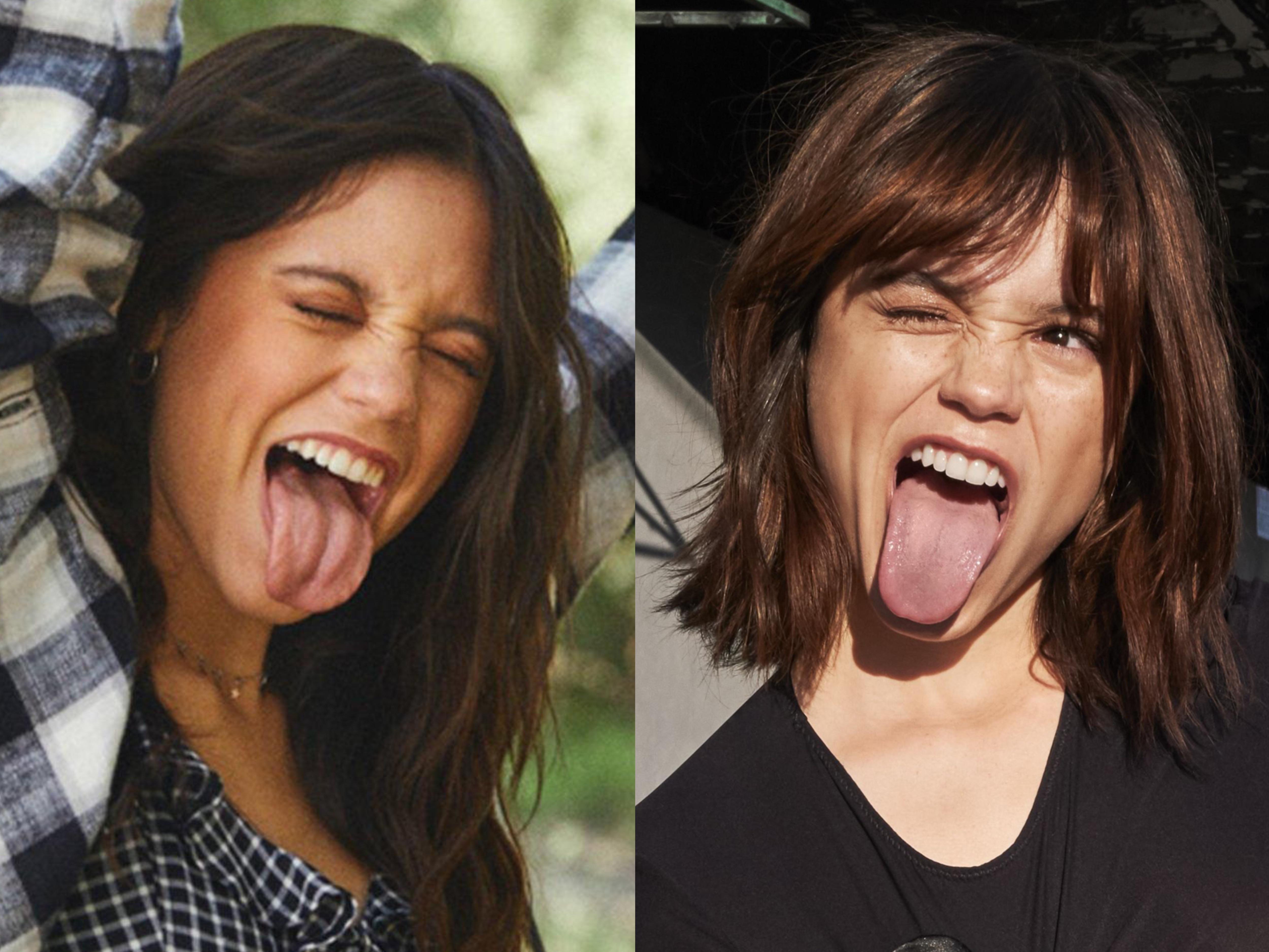 Jenna Ortega Tongue Scrolller