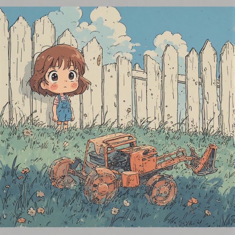 90s retro anime aesthetic, rebuild a fence then paint it,