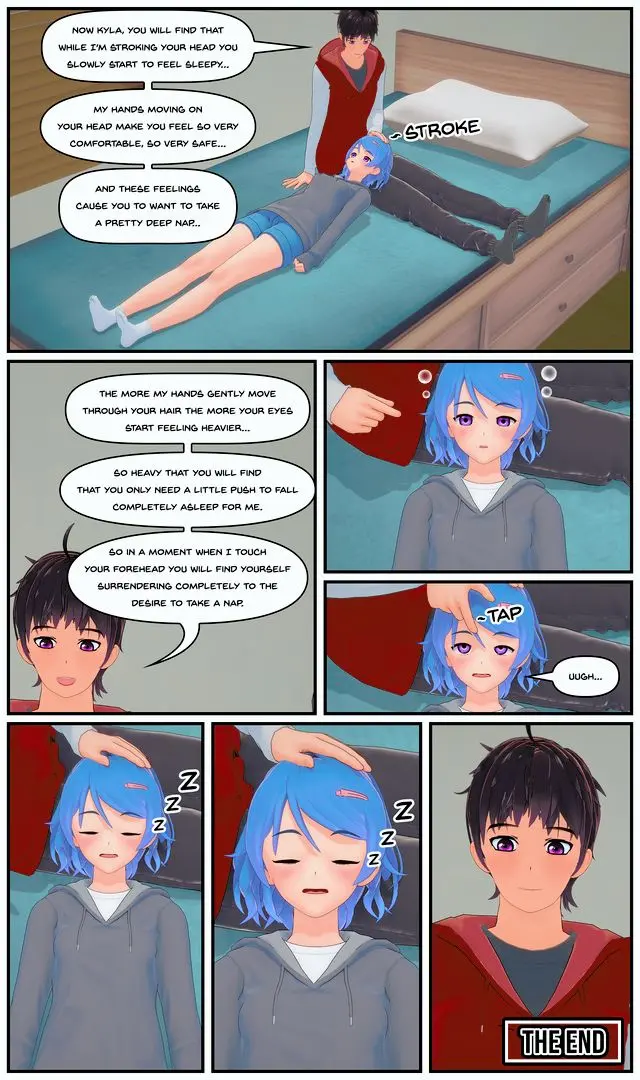 Kyla hypnotized into a deep nap scene [Comic] [3D] [Hypnosis] [Mind ...