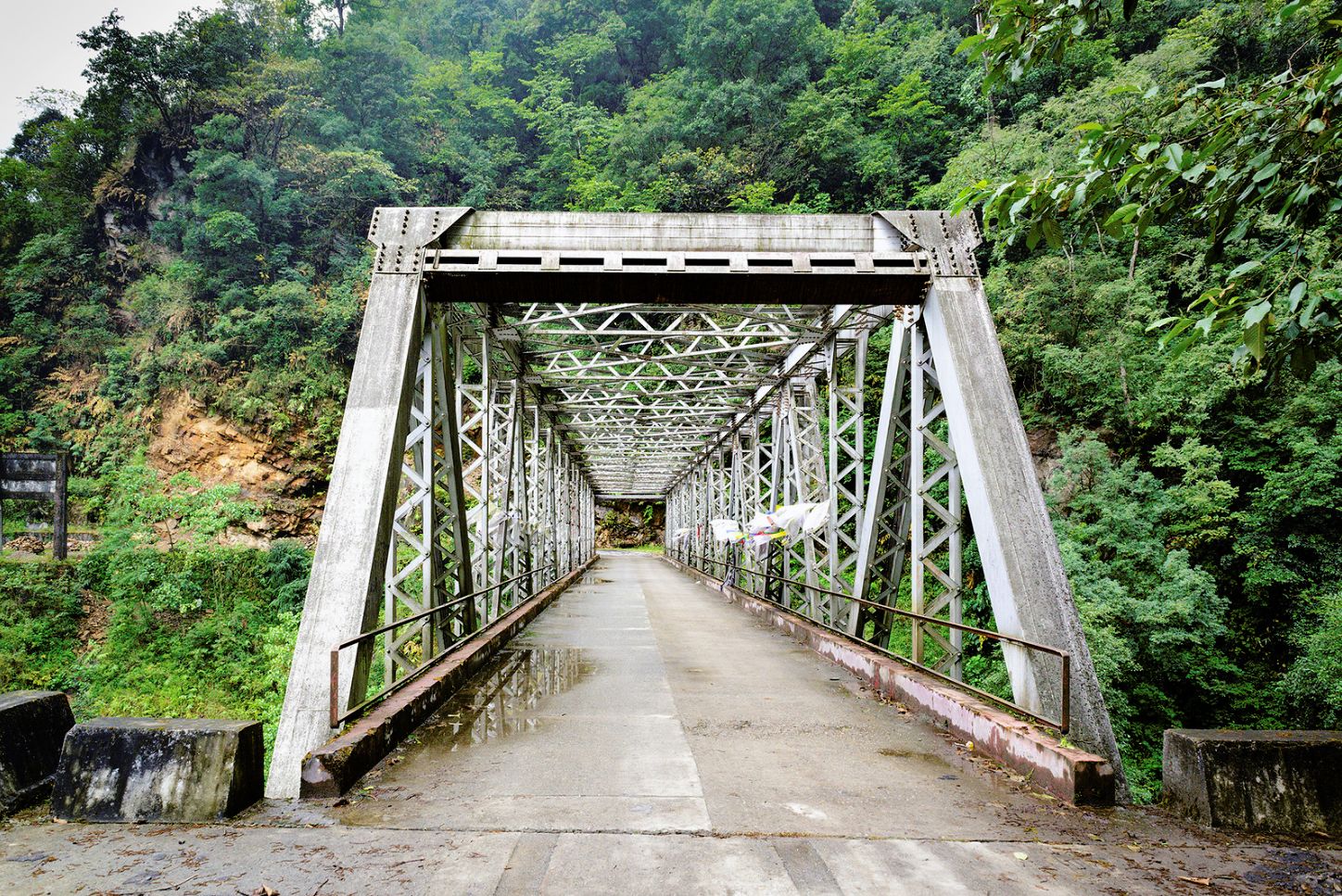 Metal Bridge in Sikkim, India Scrolller