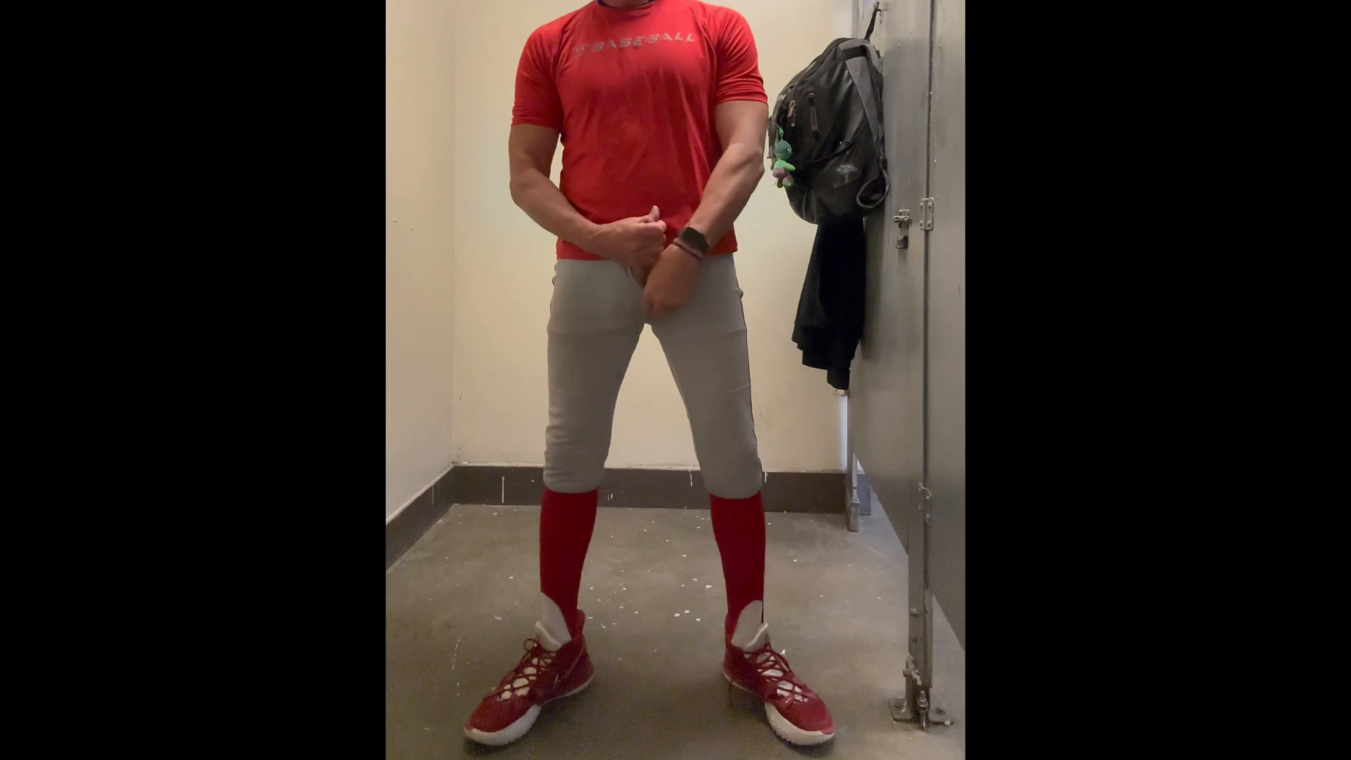 Alpha fun in the public bathroom with JockDad87