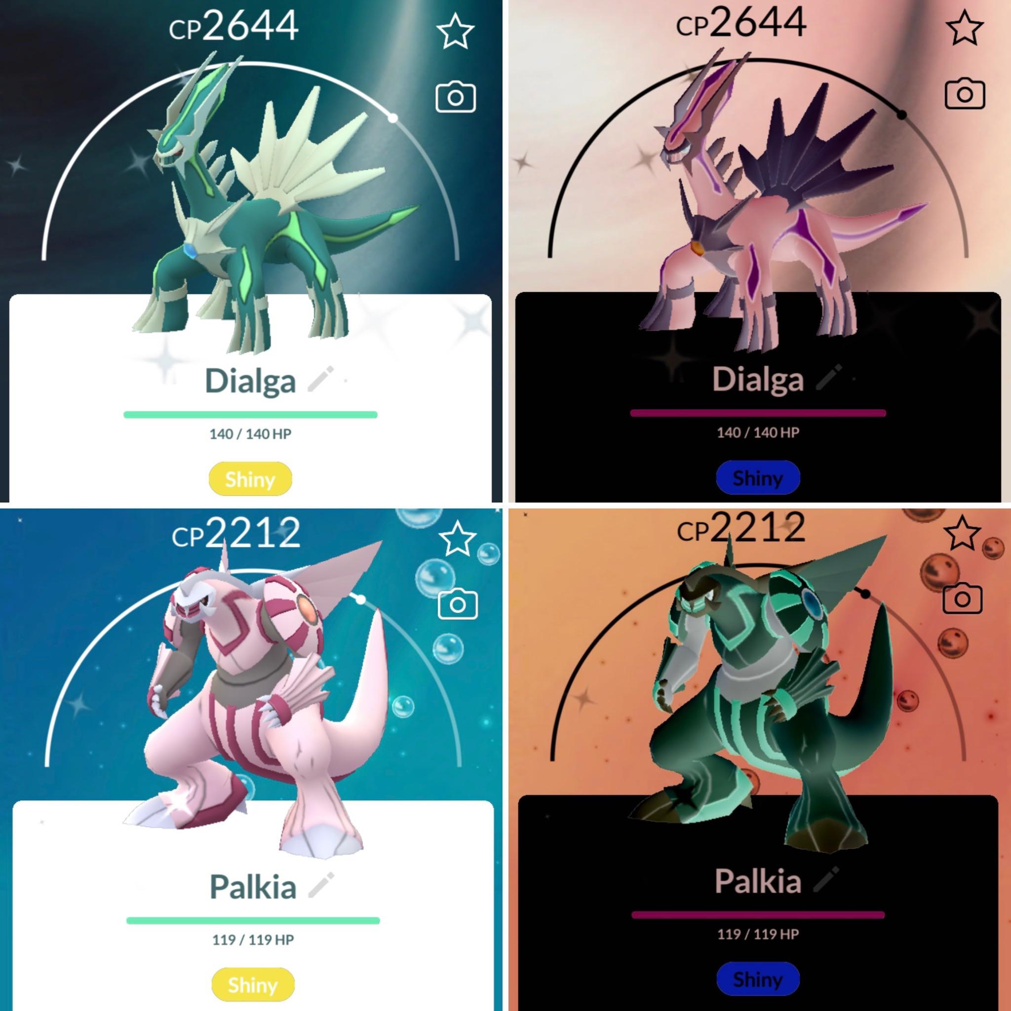 ❀Miss Palkia✿ on X: Shiny Palkia & Shiny Dialga 💫💫   / X