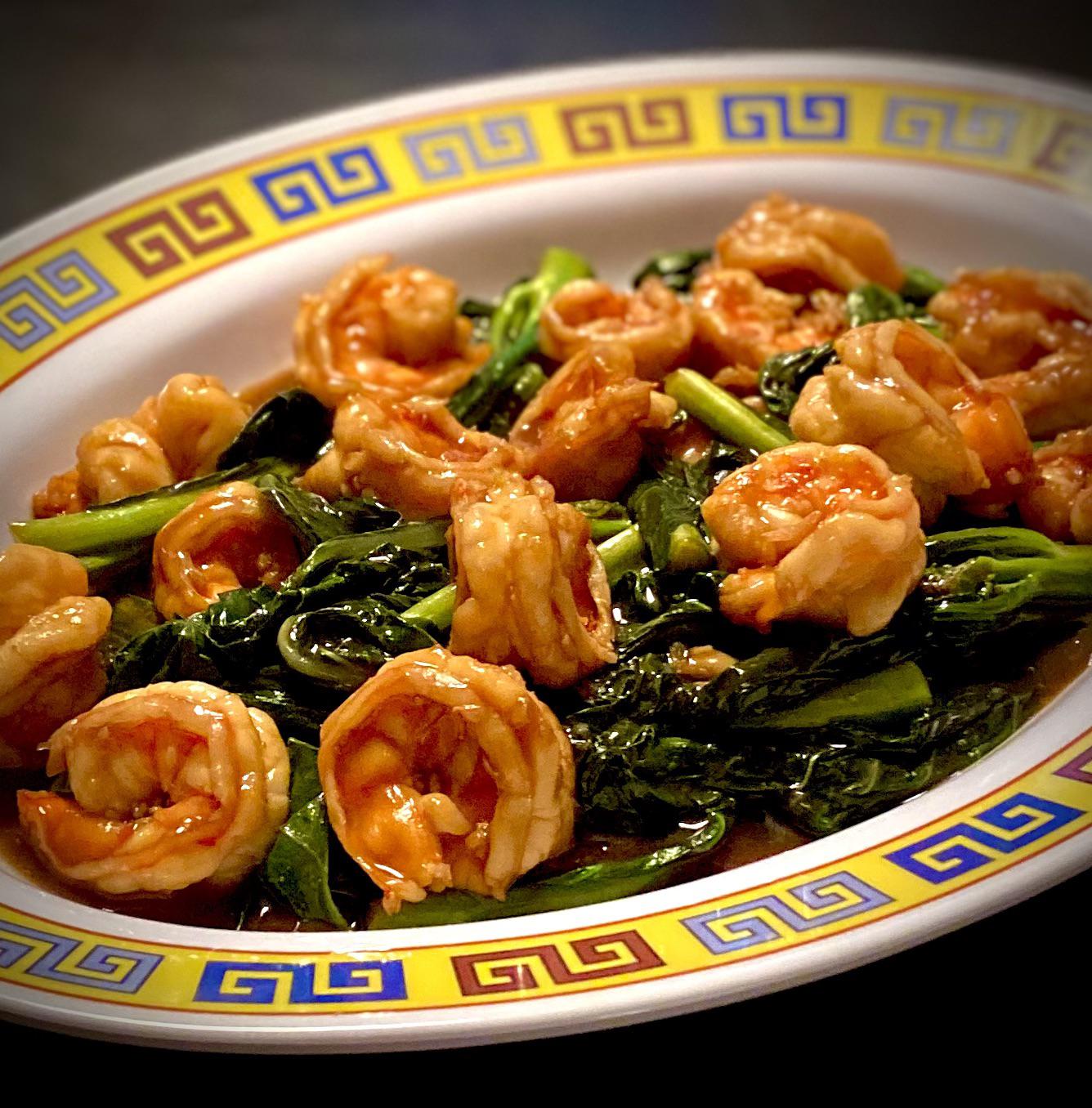 Shrimp with Gai Lan (Chinese Broccoli) | Scrolller