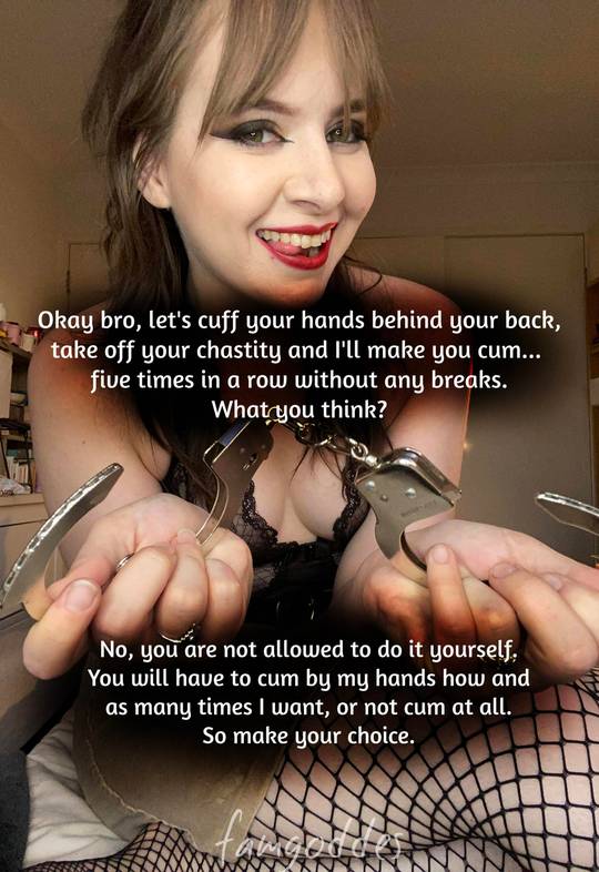 Kinky Handcuff Porn Captions - Handcuffs Mistress Captions | BDSM Fetish