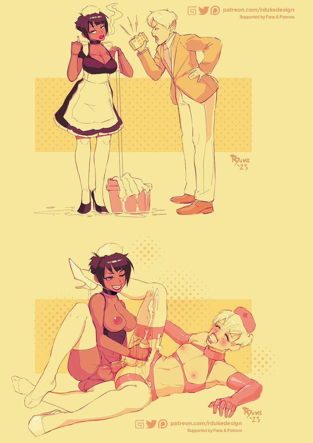 Explicit graphic novel art